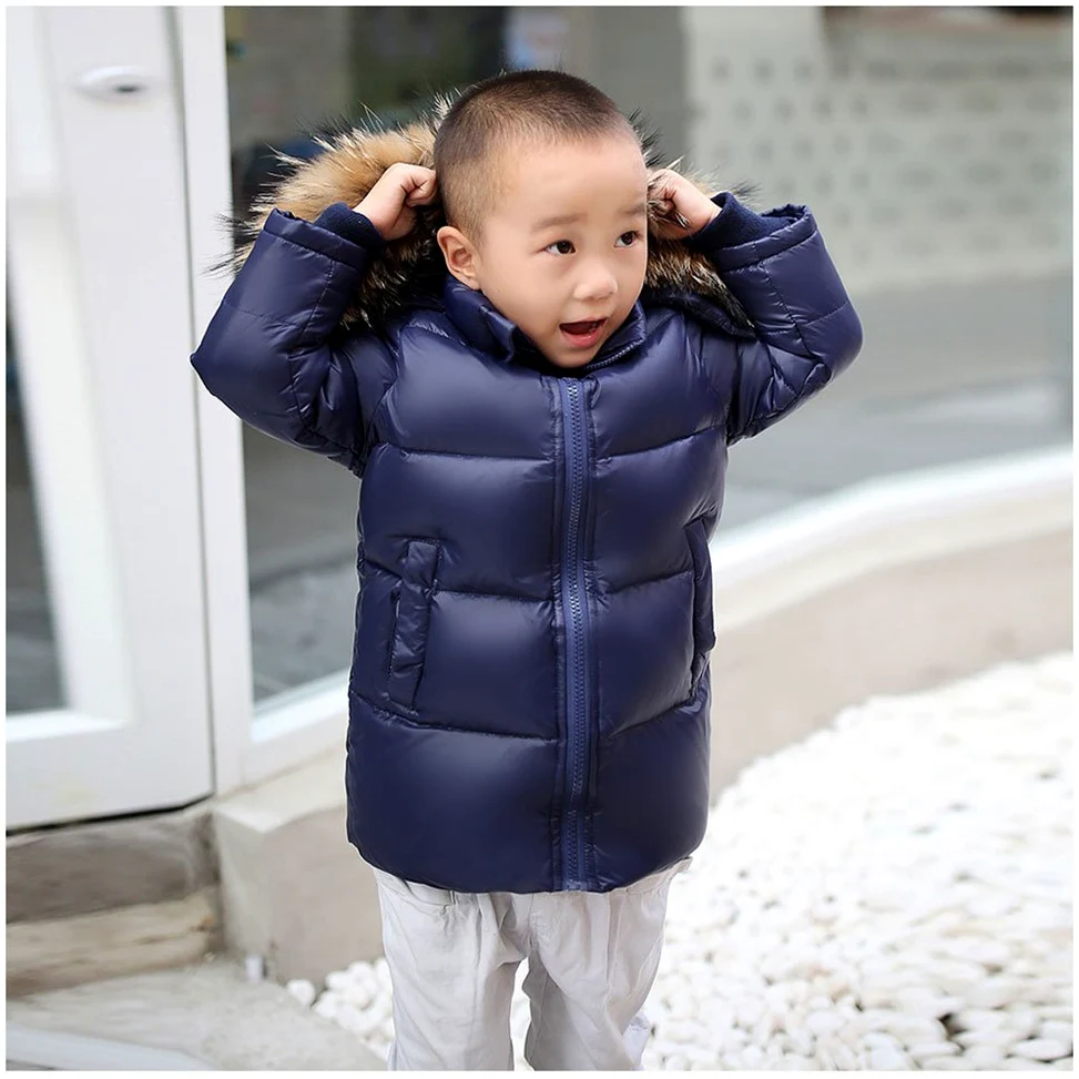 Chaquetas Plumas Niños-Free Fisher Abrigo Acolchado Niña Chaqueta Invierno Niño Impermeable con Capucha Caliente