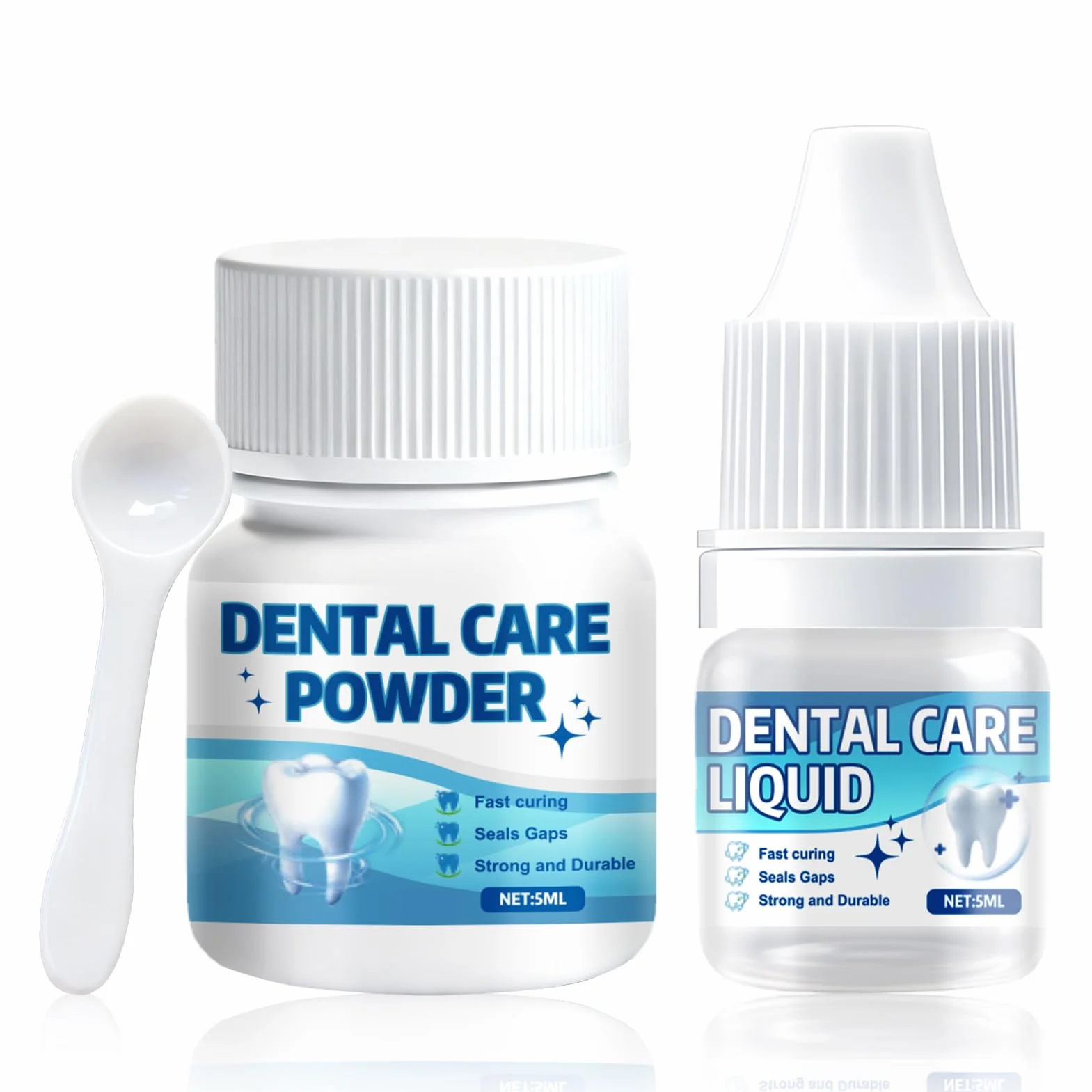 Cemento Dental Permanente para Coronas, Puentes y Caries