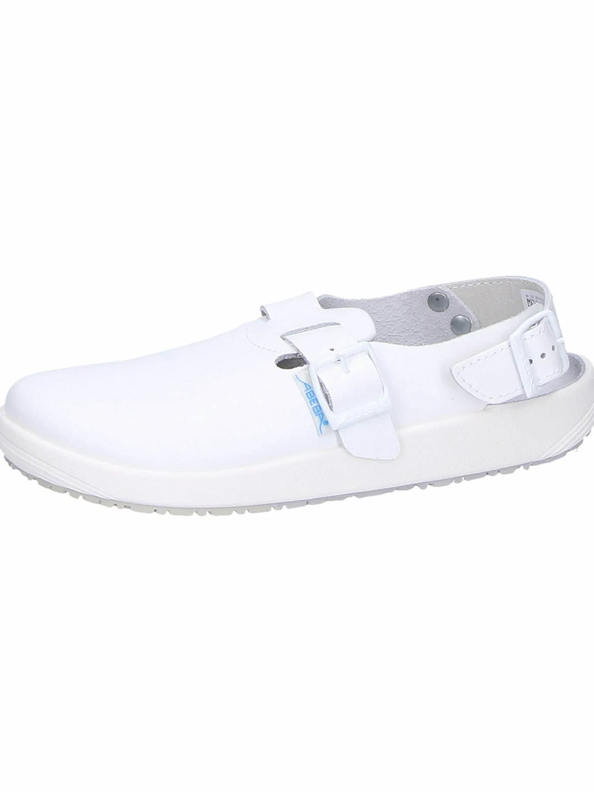 Abeba - Zuecos de Cuero para Hombre Blanco Blanco Blanco Blanco