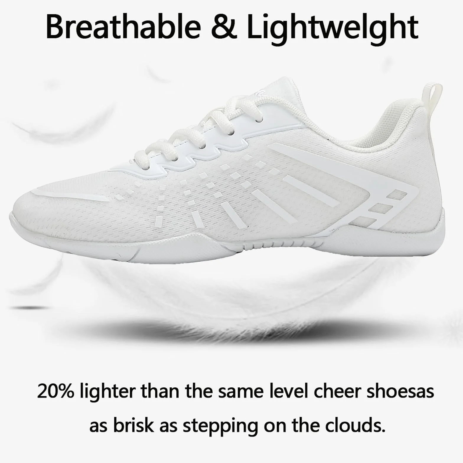 Zapatos de Porrista para Mujer Cheer Zapatillas Cheerleader Cheerleading Niña Yoga Entrenamiento Danza Caminar Gimnasia Deportes al Aire Libre