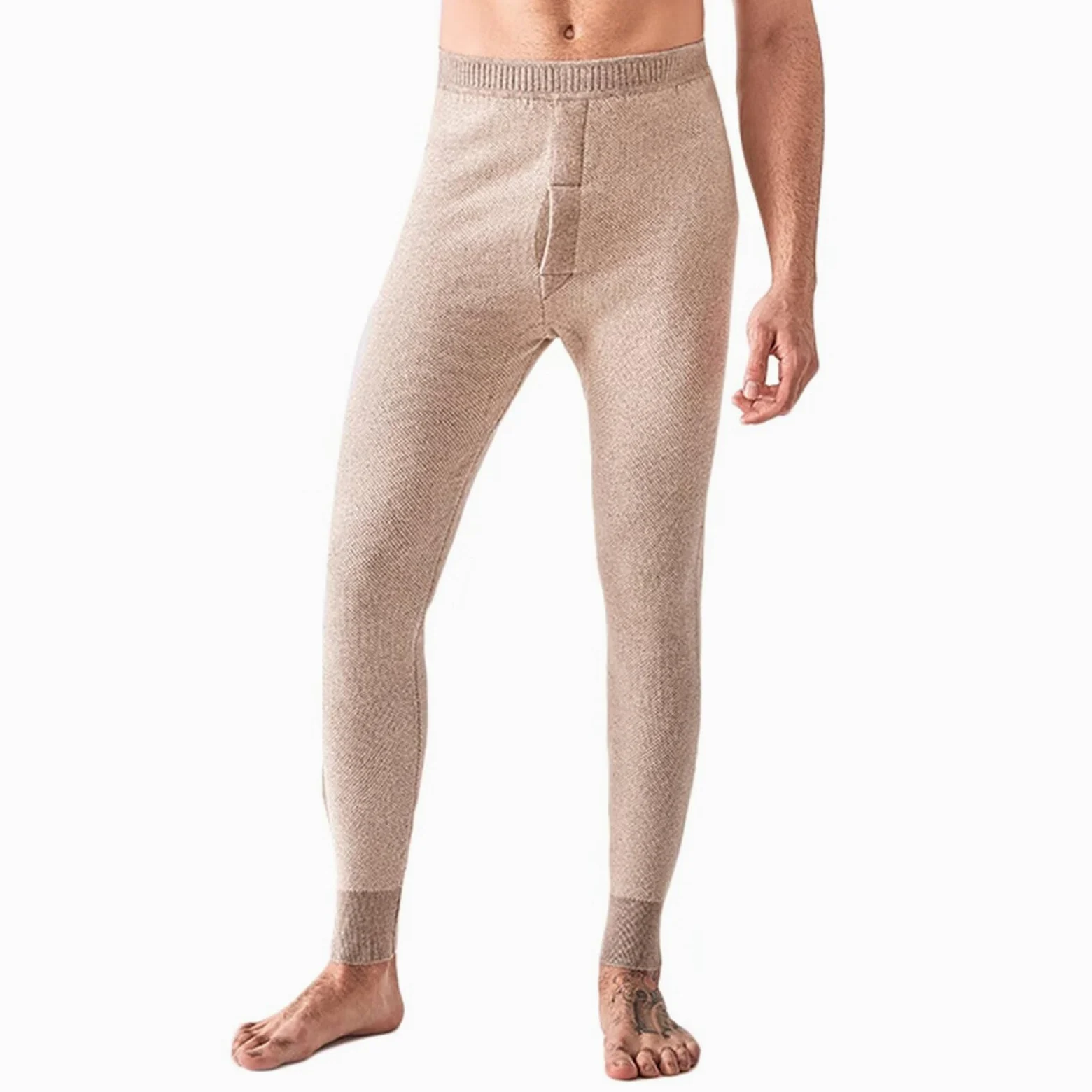 Pantalones Térmicos para Hombre Mujer,97.1% Cachemira Pantalones Térmicos Leggings para Invierno Otoño