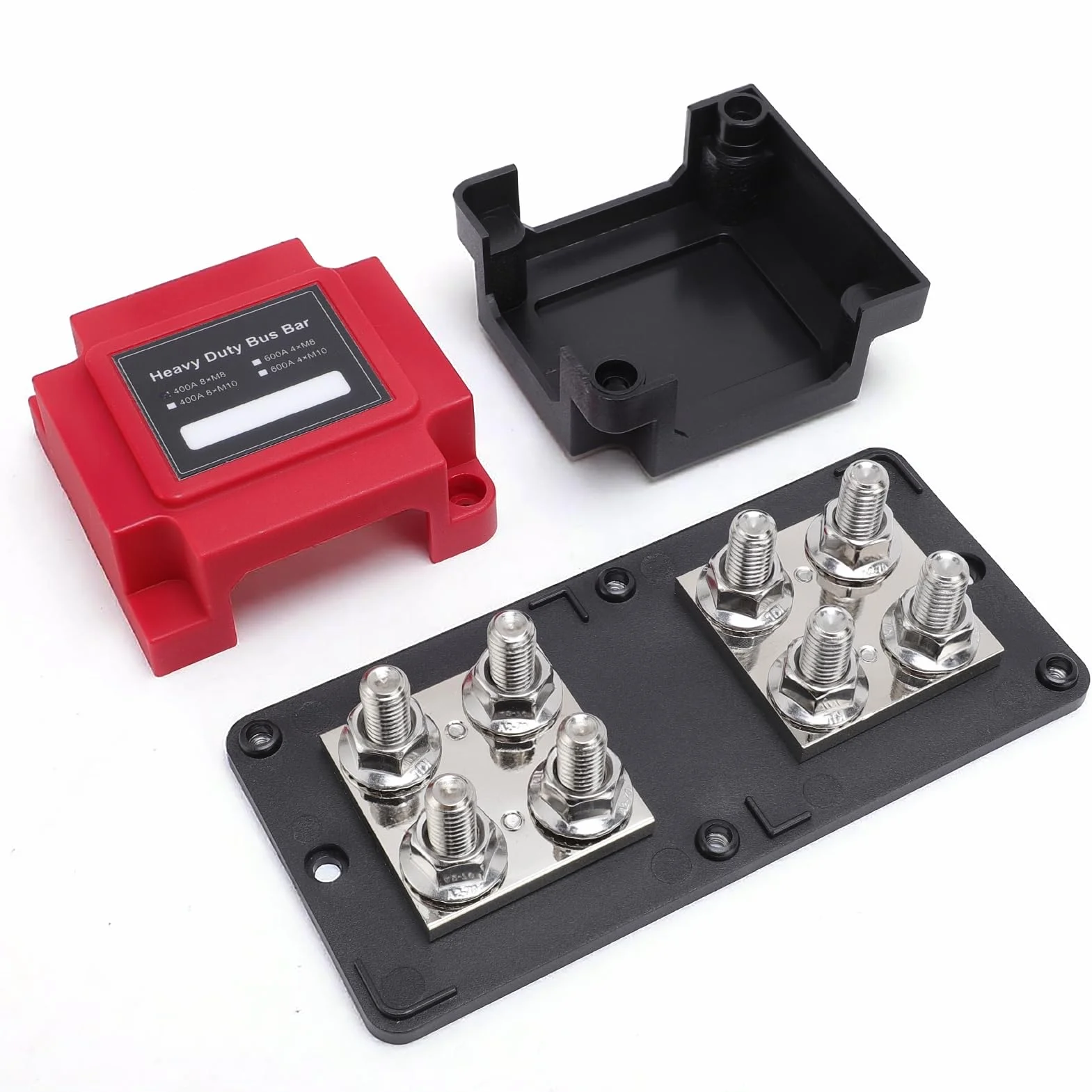Busbar Distribuidor de Corriente 12V 24V 48V 400A Bloque de Conexión de Batería de Alta Corriente