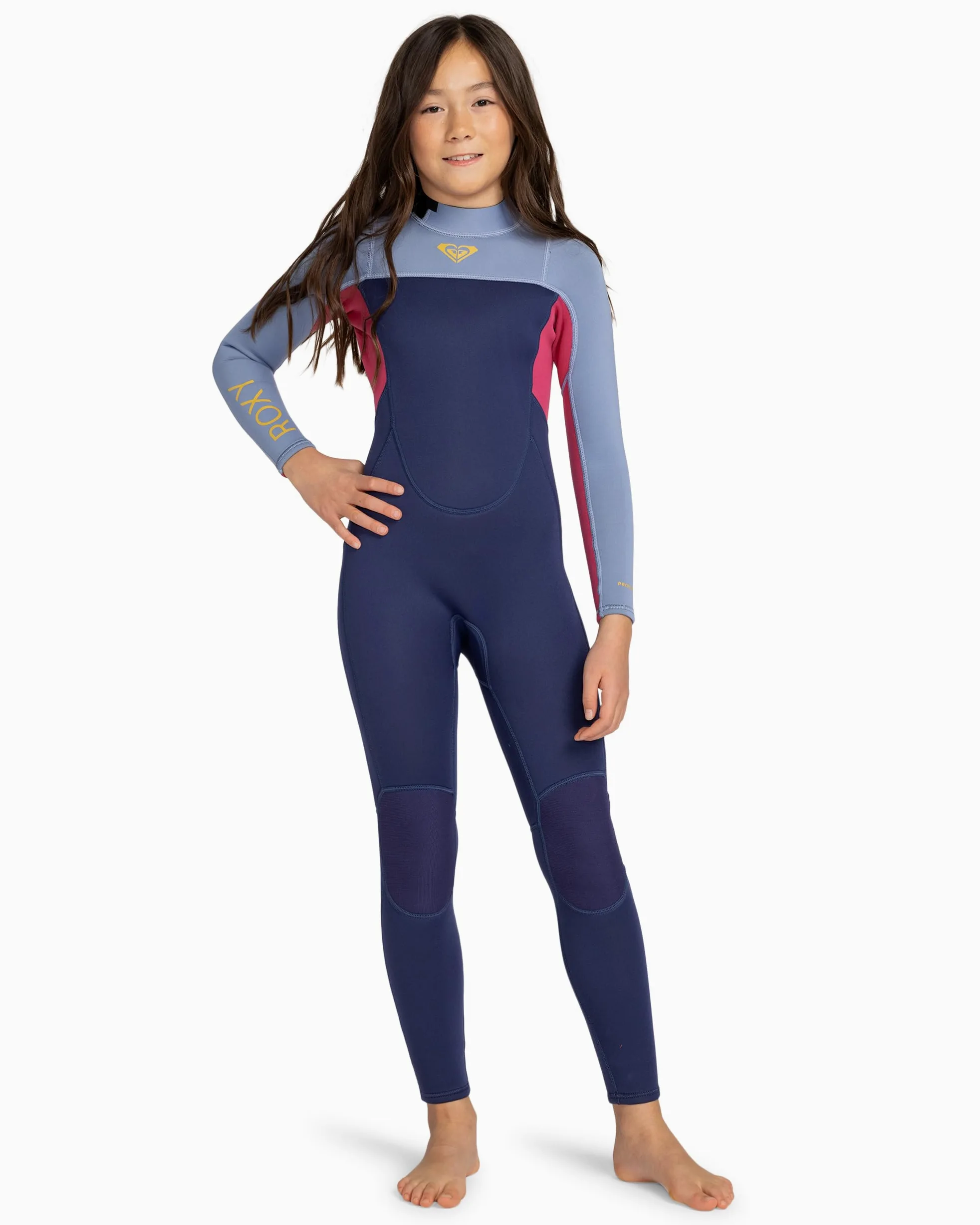 Roxy 3/2 Prologue Girl BZ FLT Trajes de Neopreno, Dark Denim, Estándar Niña