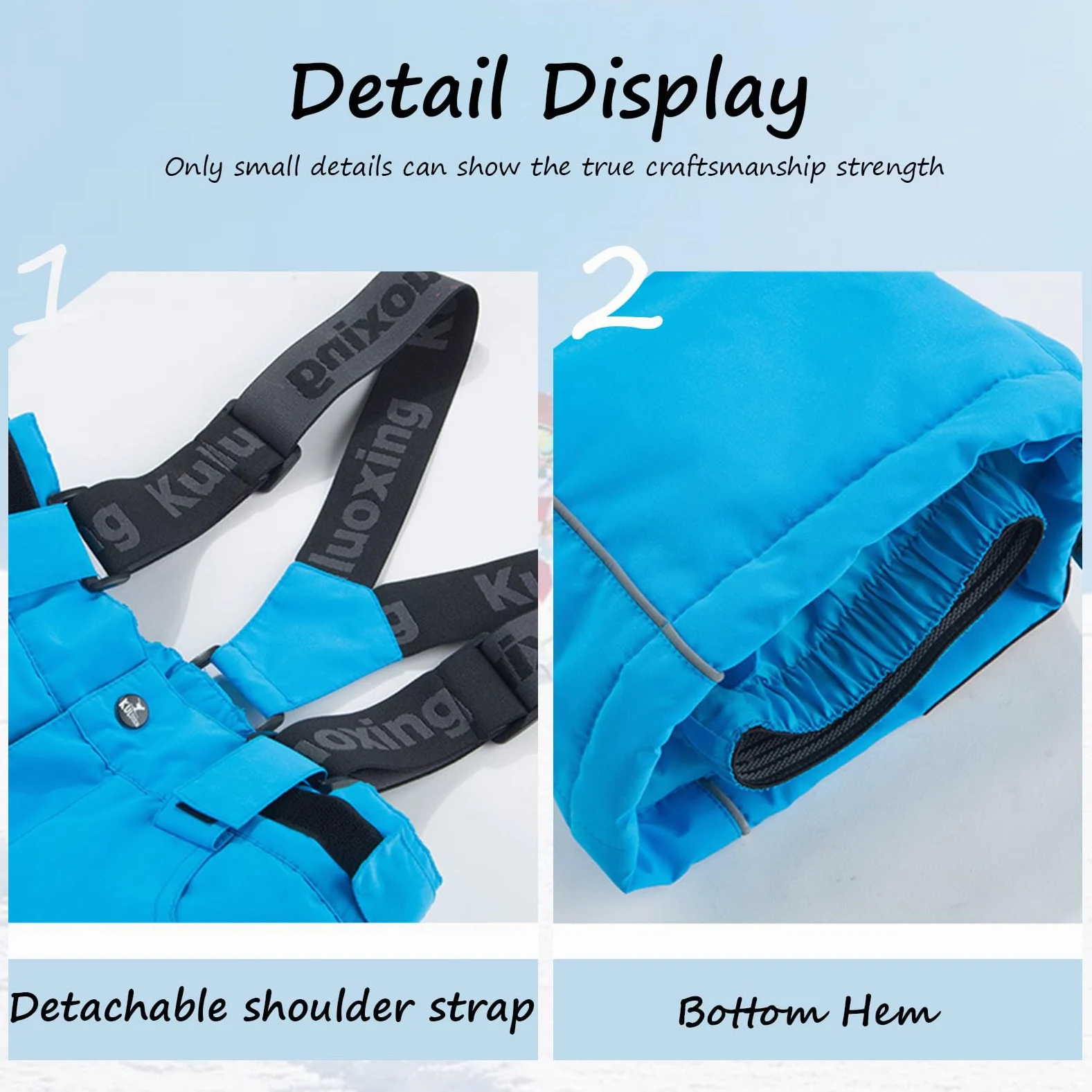 Conjunto de traje de esquí infantil de 2 piezas con capucha, traje de nieve impermeable a prueba de viento para niños y niñas, chaqueta de esquí cálida y pantalones de esquí, rosa brillante