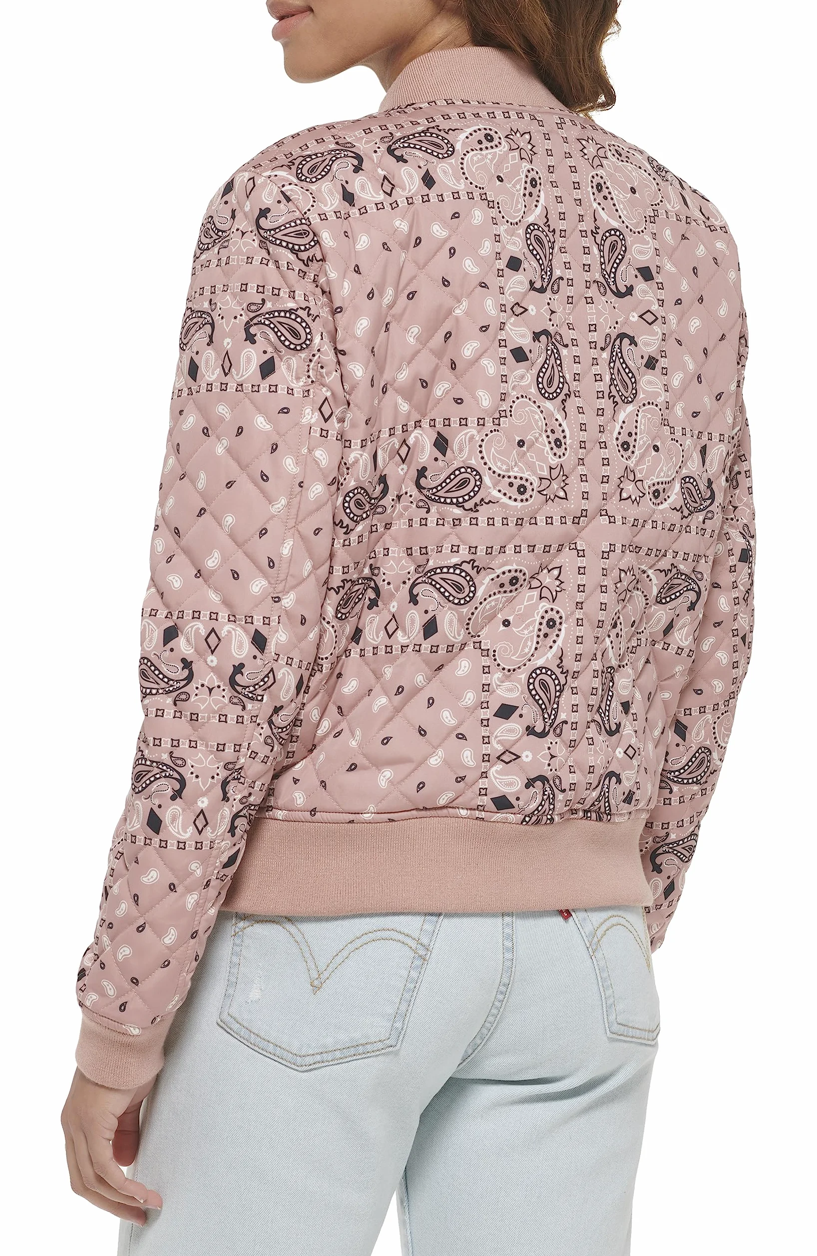 Levi's Chaqueta Bomber Con Patrón de Rombos Chaqueta Mujer