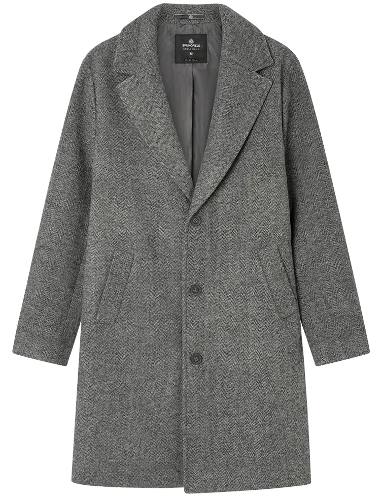 SPRINGFIELD Woolen Herringbone Coat SPORT JACKET Hombre