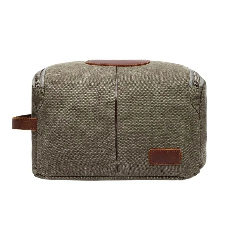 Neceser Bolsa de artículos de tocador, Bolsa de Maquillaje portátil de Viaje, Gran Capacidad, Bolsa de Almacenamiento Multifuncional Simple, Bolso de Viaje Neceser Viaje(Coffee)