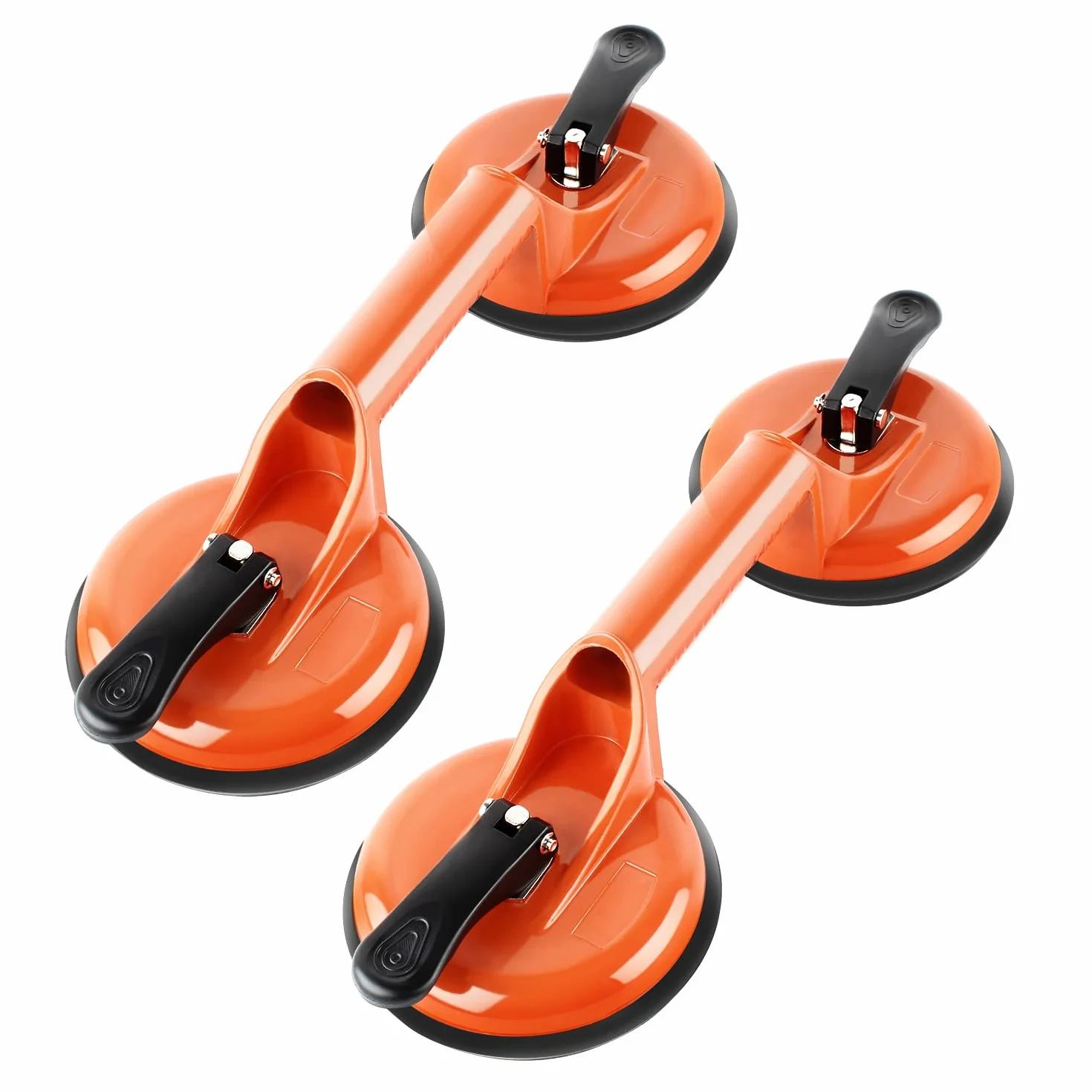 Forever Speed Ventosa de succión de cristal 105 kg 118 mm aluminio naranja 2 unidades