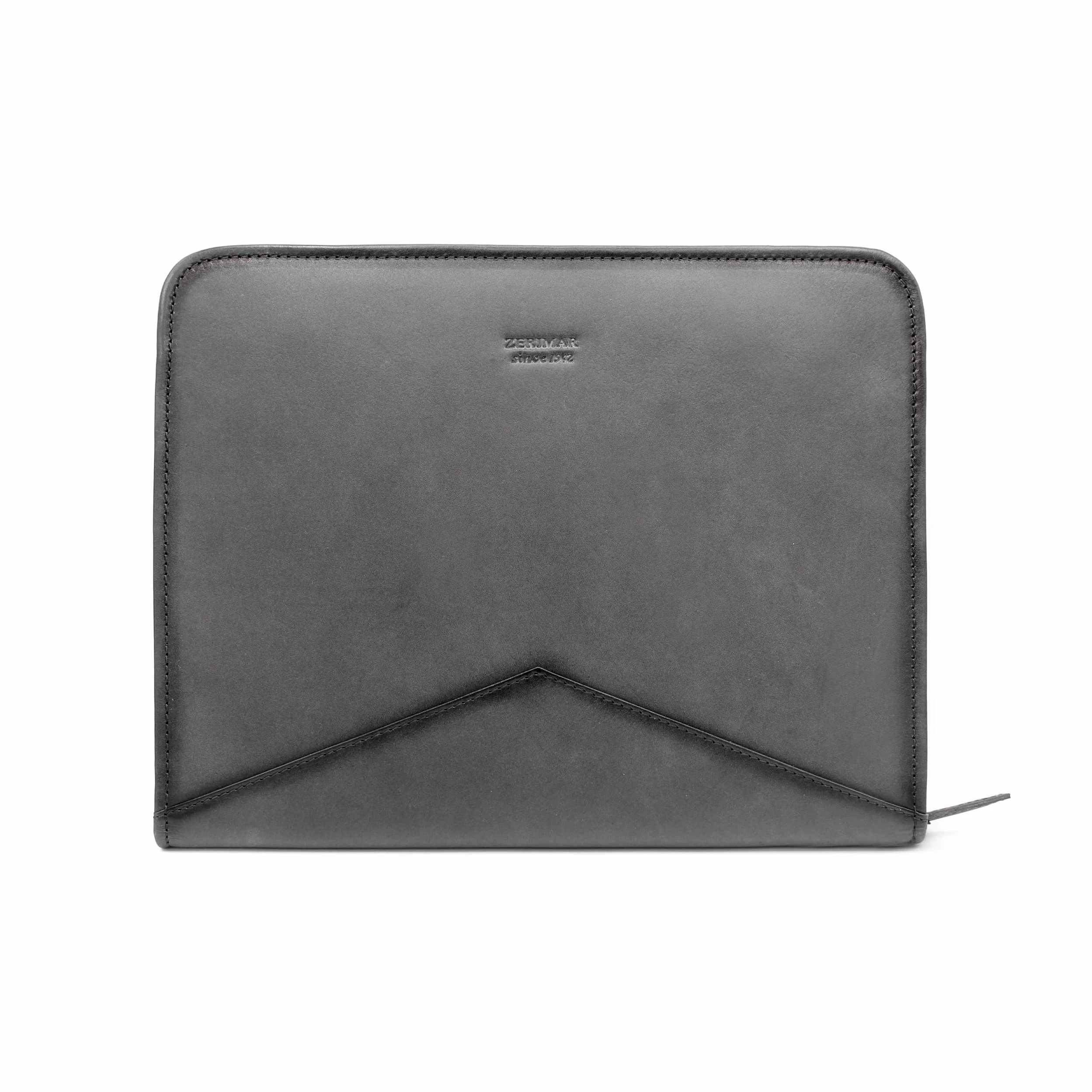 Zerimar – Funda de Portadocumentos Premium en Cuero Genuino – Tamaño 25x32x2