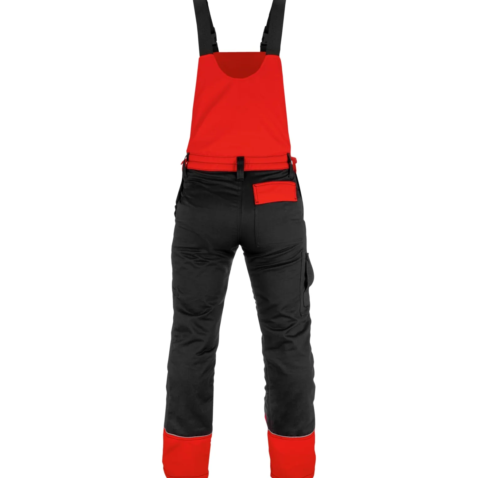 WÜRTH MODYF Pantalón-Peto Anticorte/Motosierra Rojo/Negro - Tamaño XXL