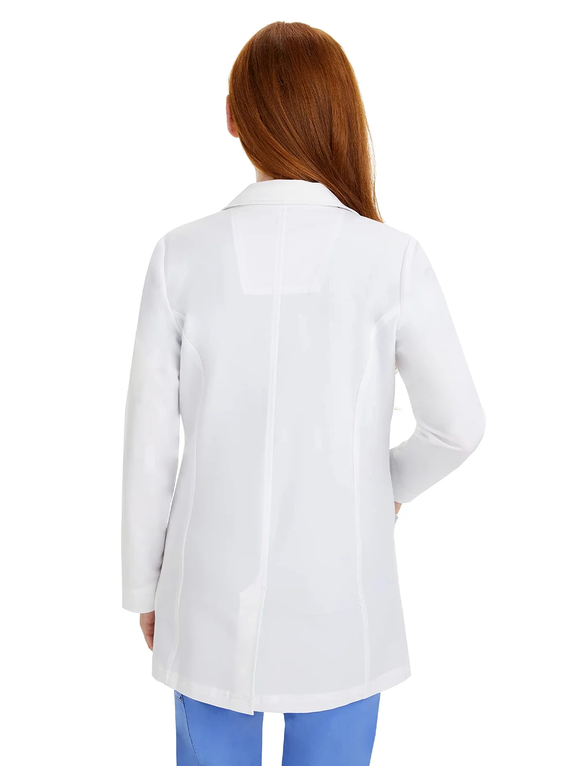 Healing Hands Faith Lab Coat - Abrigo de laboratorio de tres bolsillos de longitud media - Blanco - 2X-Large