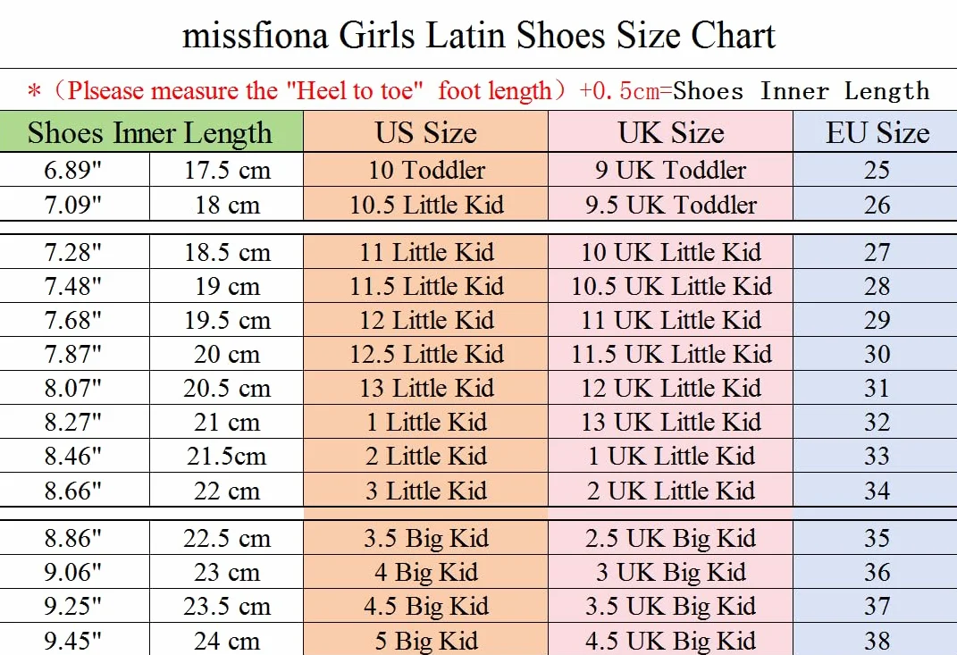 missfiona Zapatos de Baile de Salón para Niñas, Calzado de Danza Latina con Purpurina para Niños/Mujer, 3.5 cm