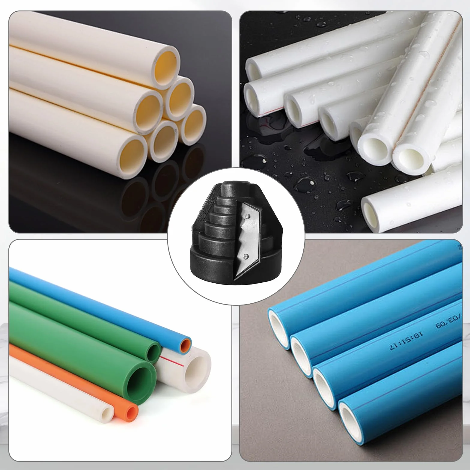 Herramienta de chaflán de tubería, Desbarbador Cónico para Tuberías de Plástico PVC y PE 20-63 mm