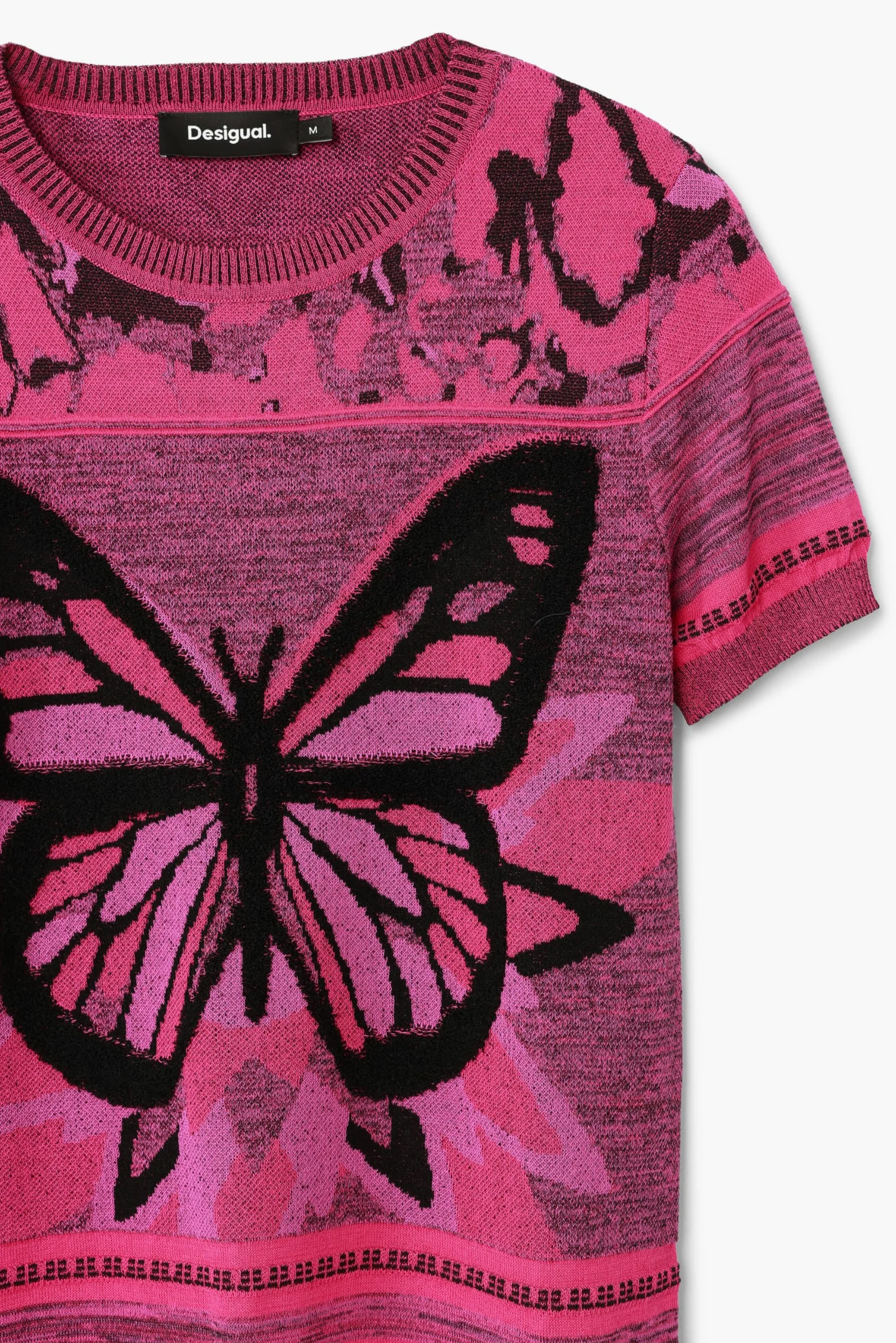 Desigual Camiseta de Manga Corta de Punto para Mujer Camiseta Mujer