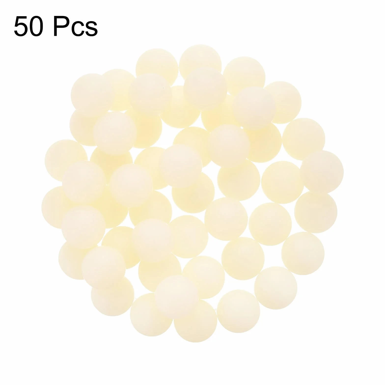 QUARKZMAN 50 Piezas Bolas Rodamiento Nylon Plástico Sólido 1/2" (12.7mm) Precisión