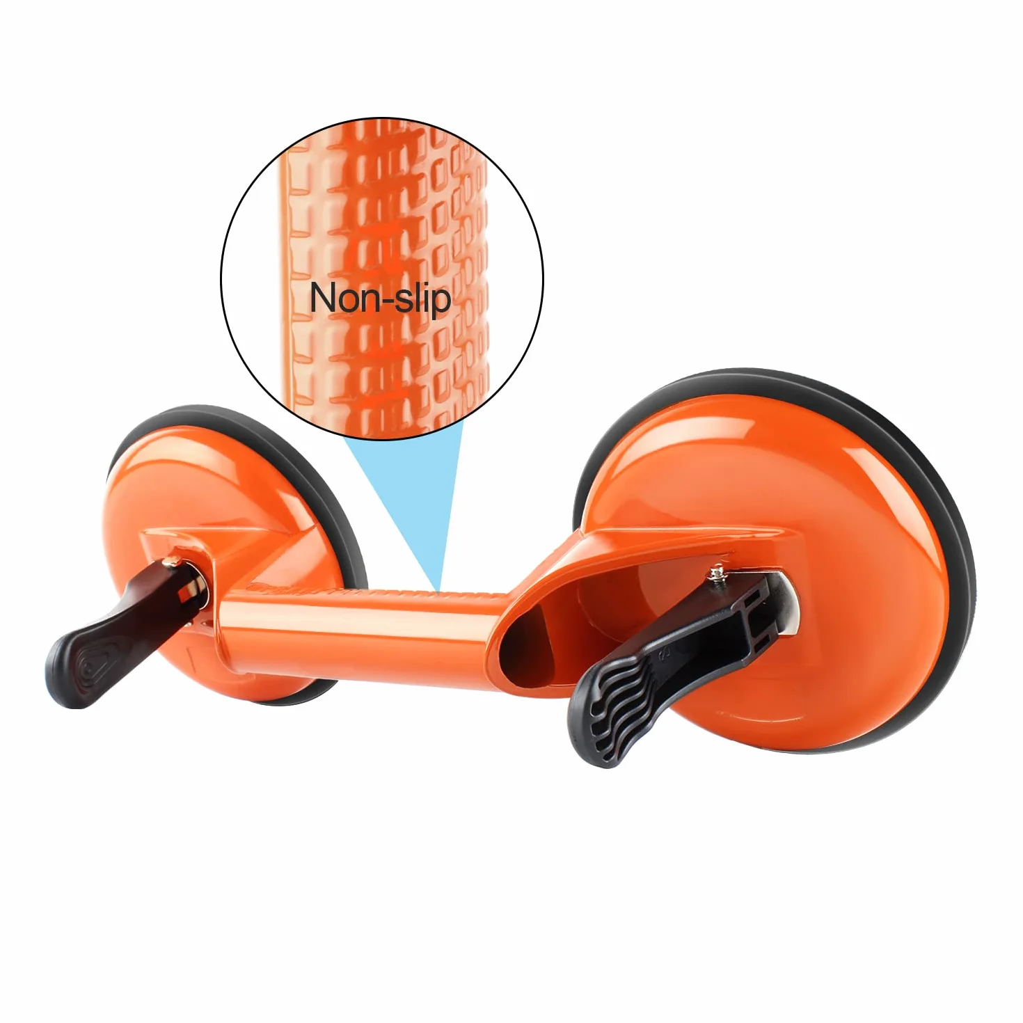 Forever Speed Ventosa de succión de cristal 105 kg 118 mm aluminio naranja 2 unidades