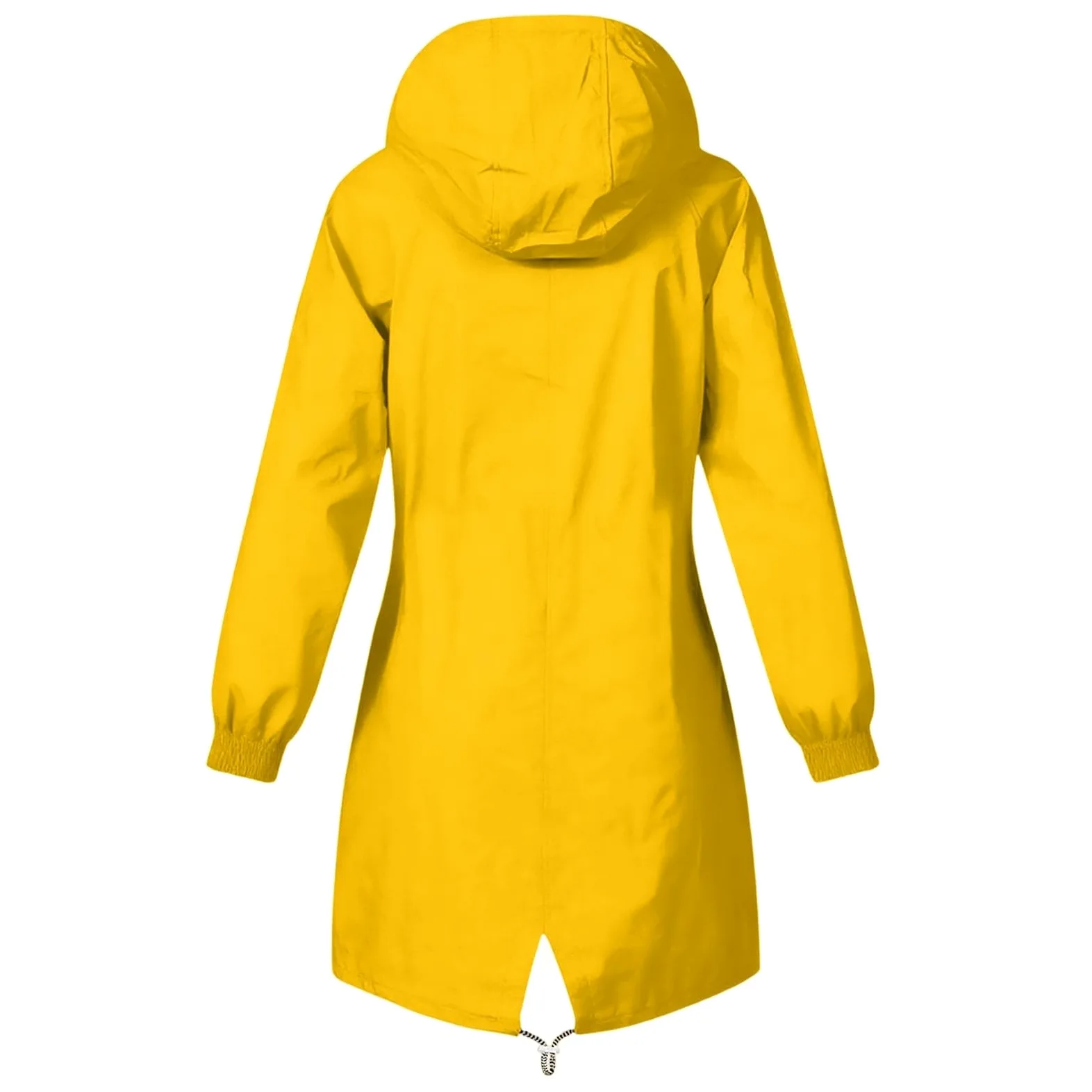 Genérico Chaqueta cortavientos anorak ligera senderismo capucha bolsillos rayas aventuras al aire libre mujeres