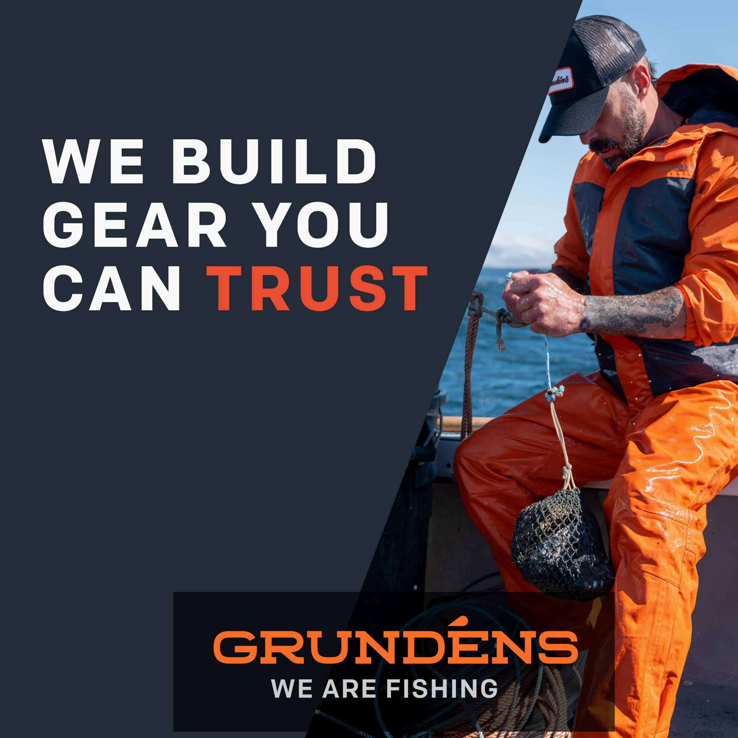 Grundéns Chaqueta Full Share para hombre, impermeable, transpirable