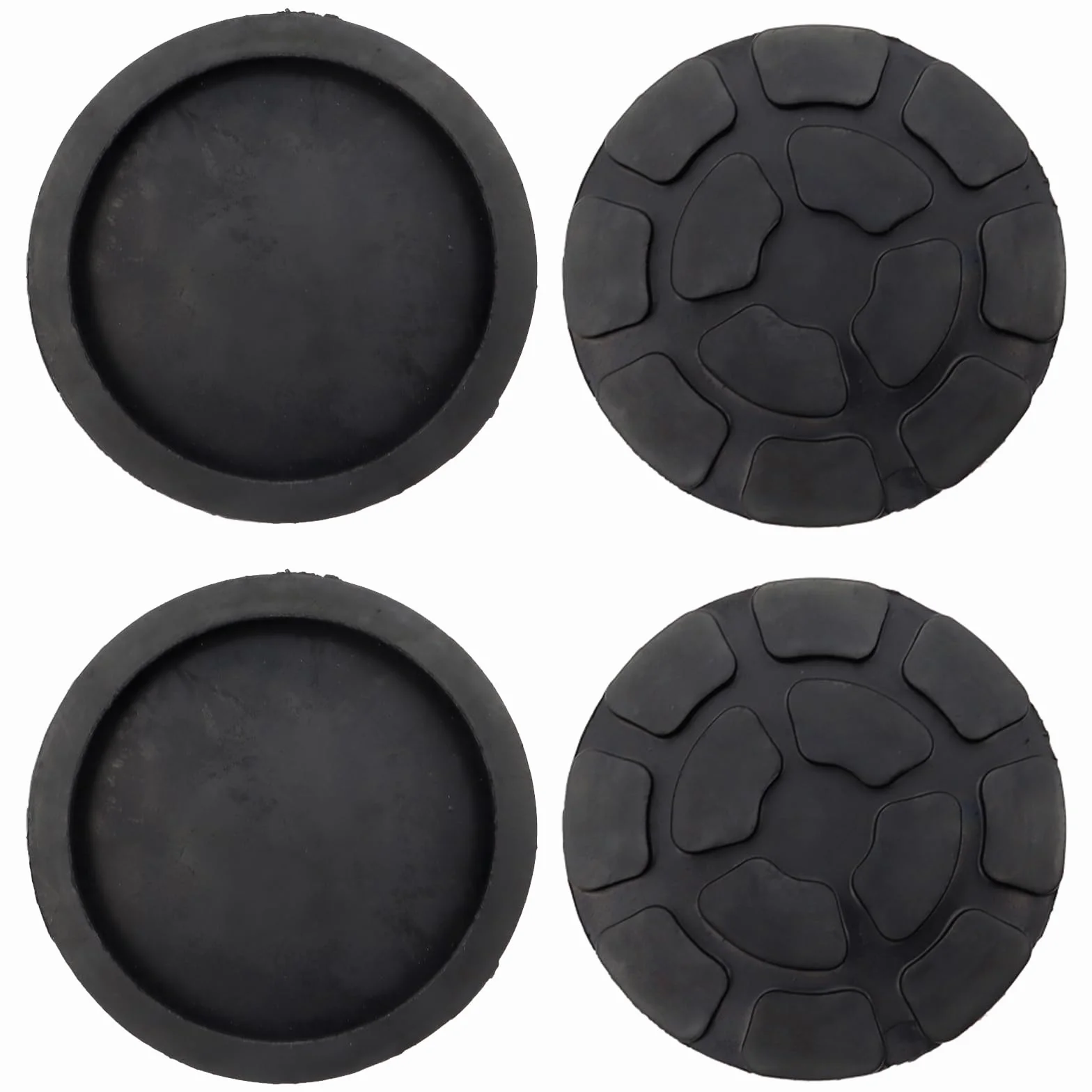 Soporte de plataforma elevadora universal de goma, 4 piezas, protege el vehículo
