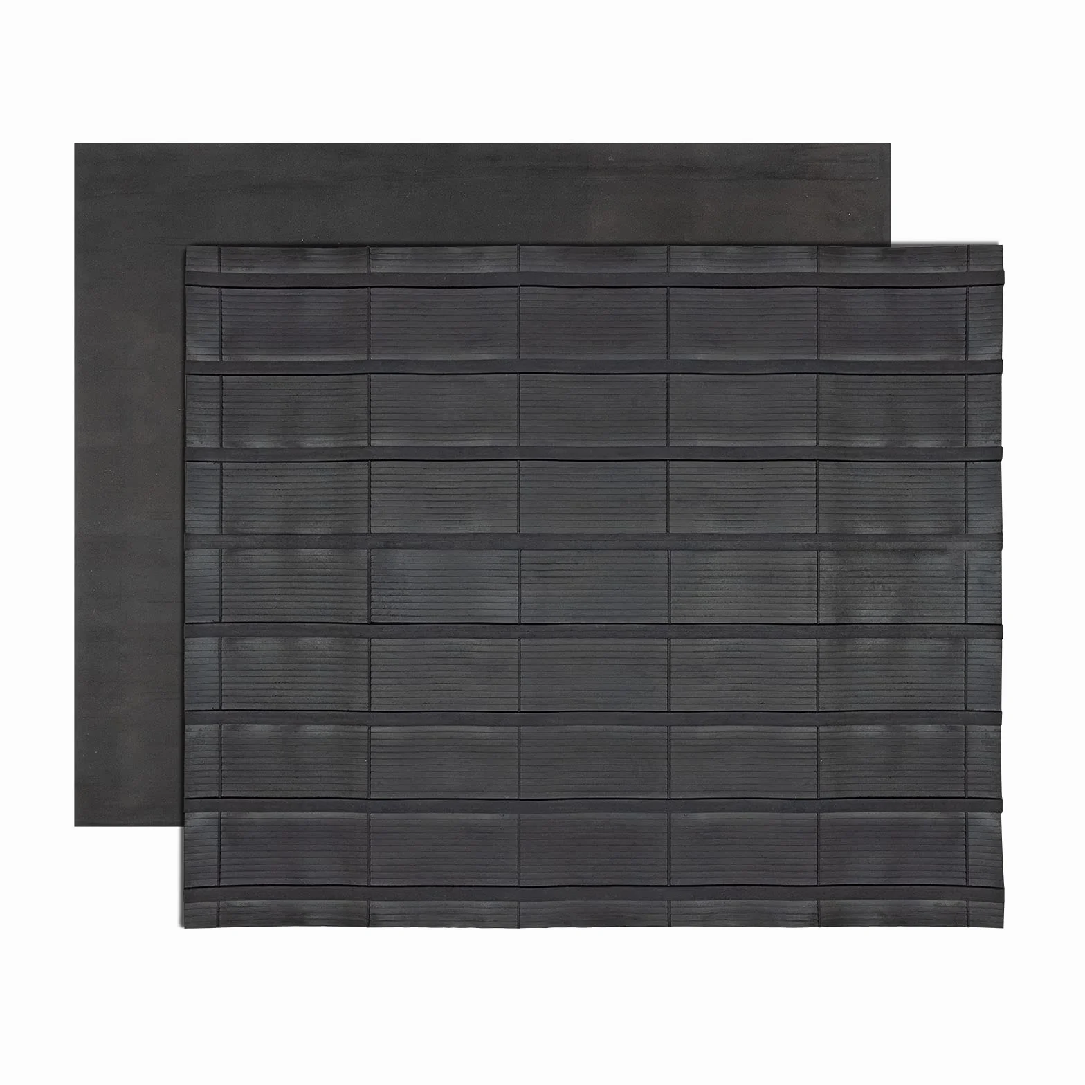 Esterilla antideslizante para rampa de remolque para caballos 155 x 175 cm, alfombrilla de goma