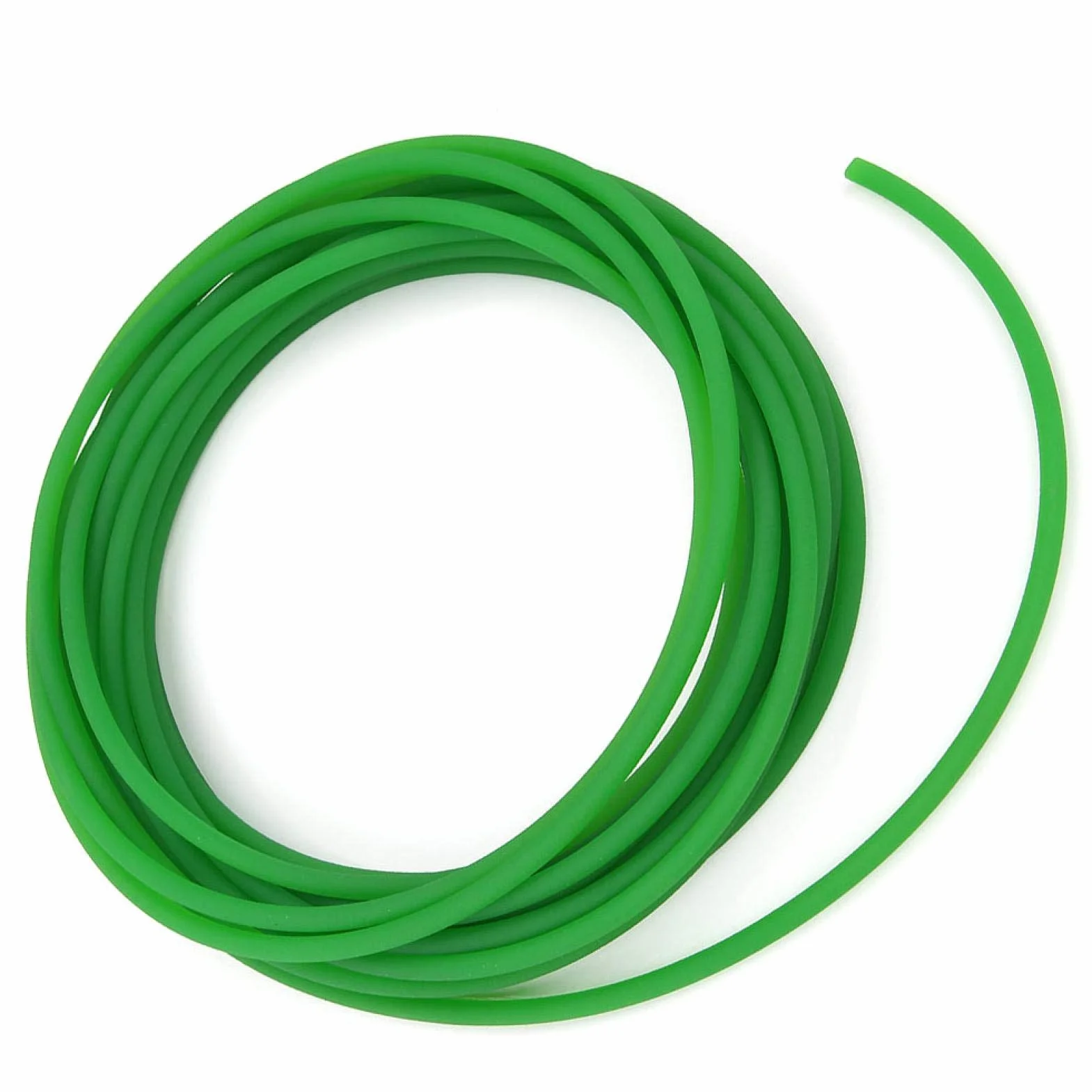 Akozon Correa de transmisión PU redonda de uretano superficie rugosa 6mm 10m
