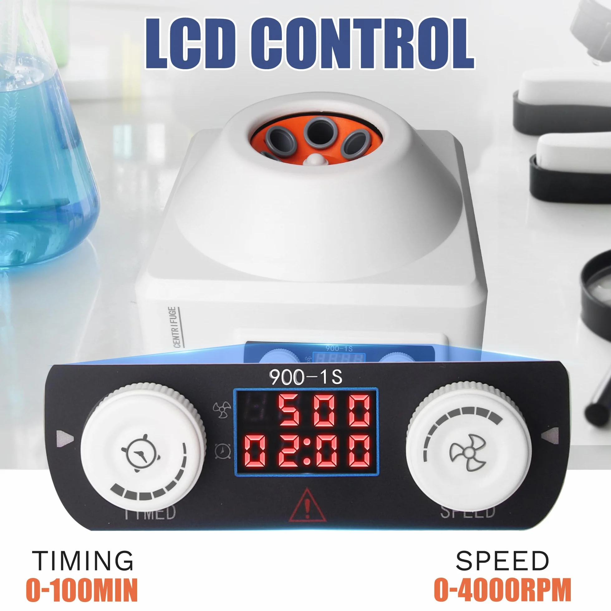 Centrifuga de Laboratorio 4000rpm 1795xg 6x10ml RCR 1-99min 220V Portátil