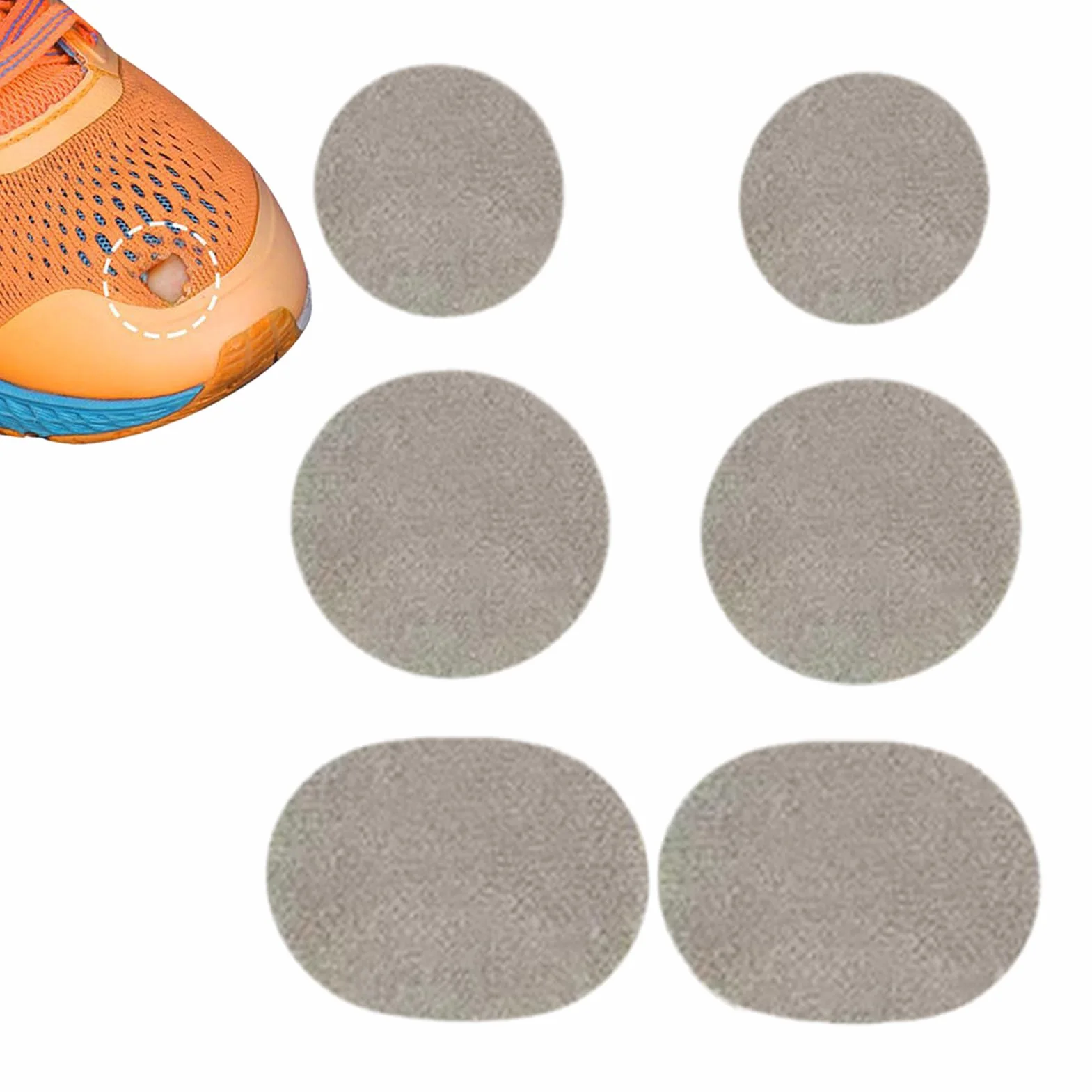 Manolyee Parches para Zapatos Agujeros | Protector De Puntera Para Zapatillas | 6 Piezas Parches Flexibles Para Disfraces Ropa De Bebé Sombrero Chaquetas Botas De Senderismo Mochilas