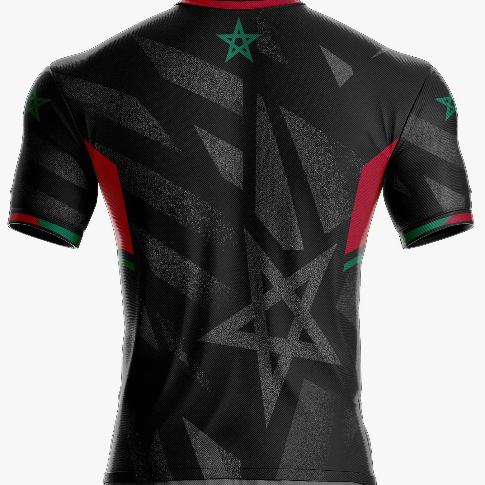 Camiseta Marruecos MC-64 Fútbol Bandera marroquí