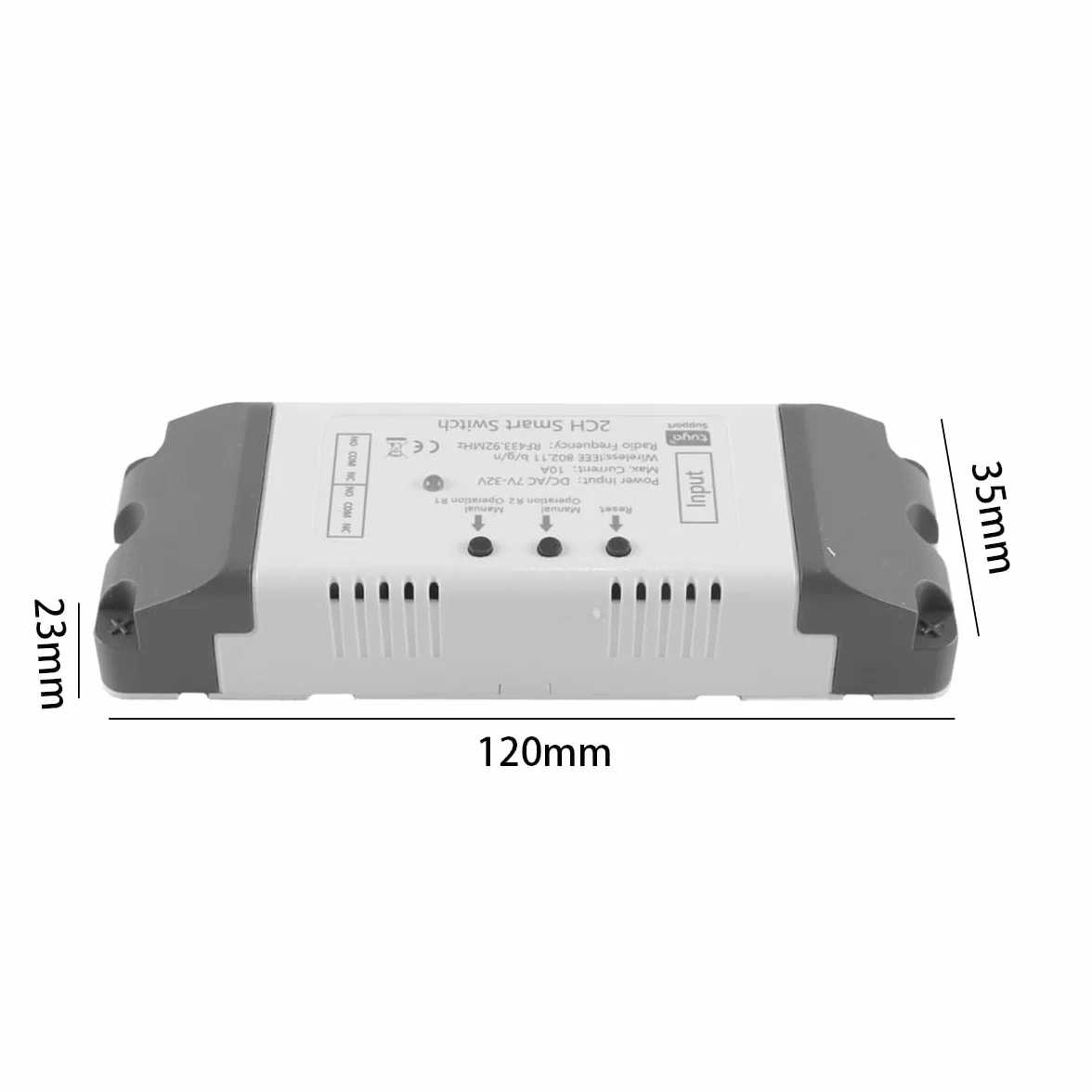 Controlador de actuador lineal eléctrico WiFi 2 canales Relé inteligente 12V 24V CC compatible con asistente de voz