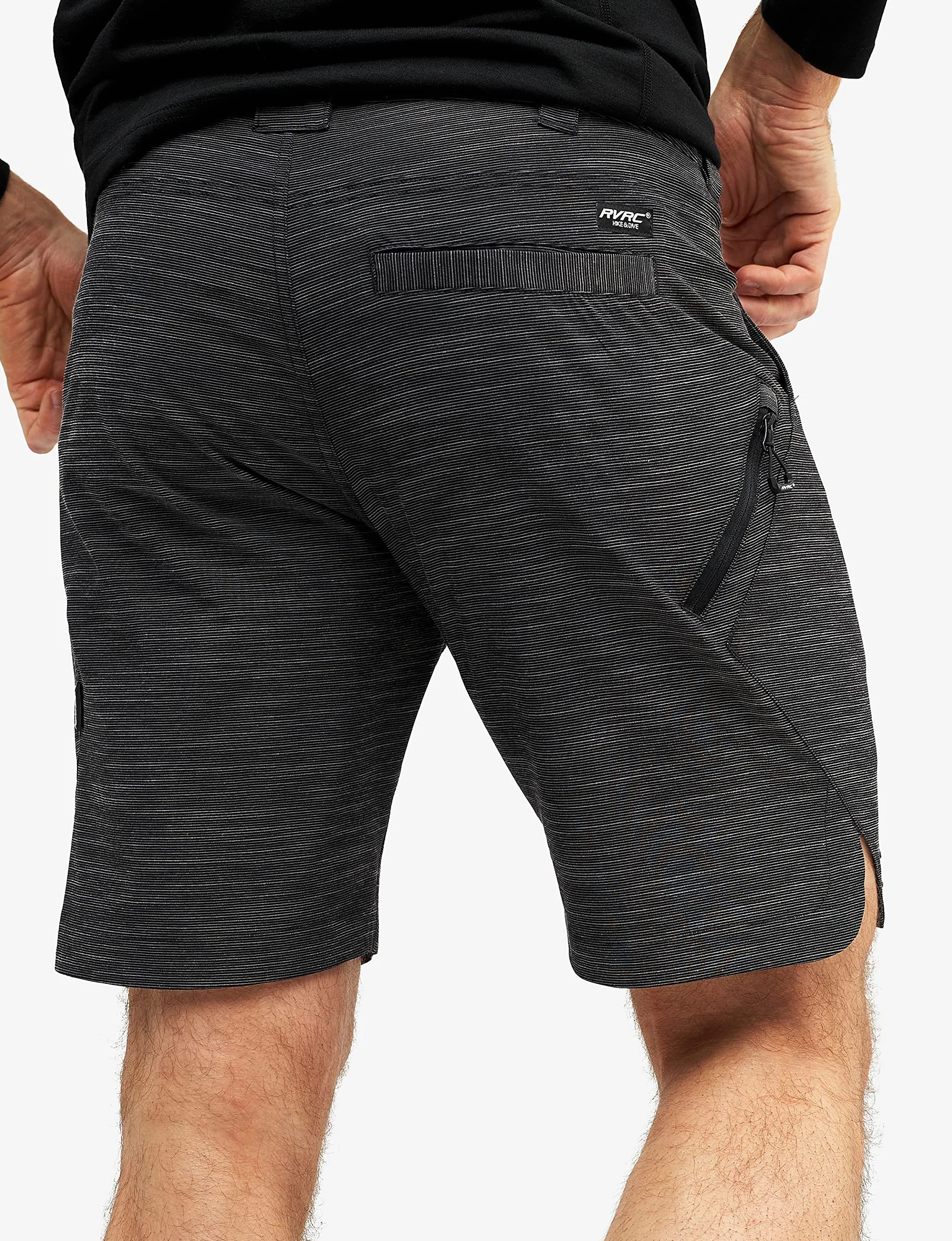 RevolutionRace Hike & Dive Shorts para Hombre, Pantalones Cortos Híbridos de Senderismo