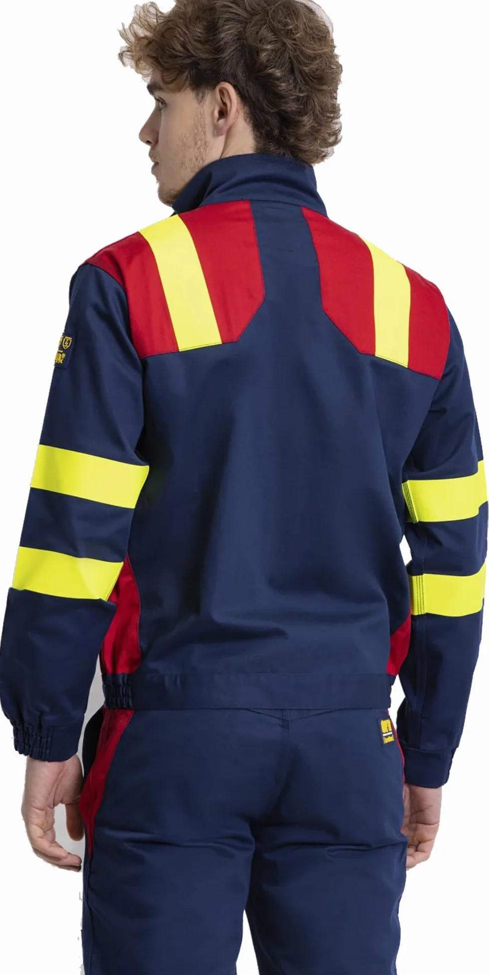 WORKTEAM B1199 Cazadora Ignífuga Combinada Antiestática para Soldadura y Arco Eléctrico Visibilidad Realzada