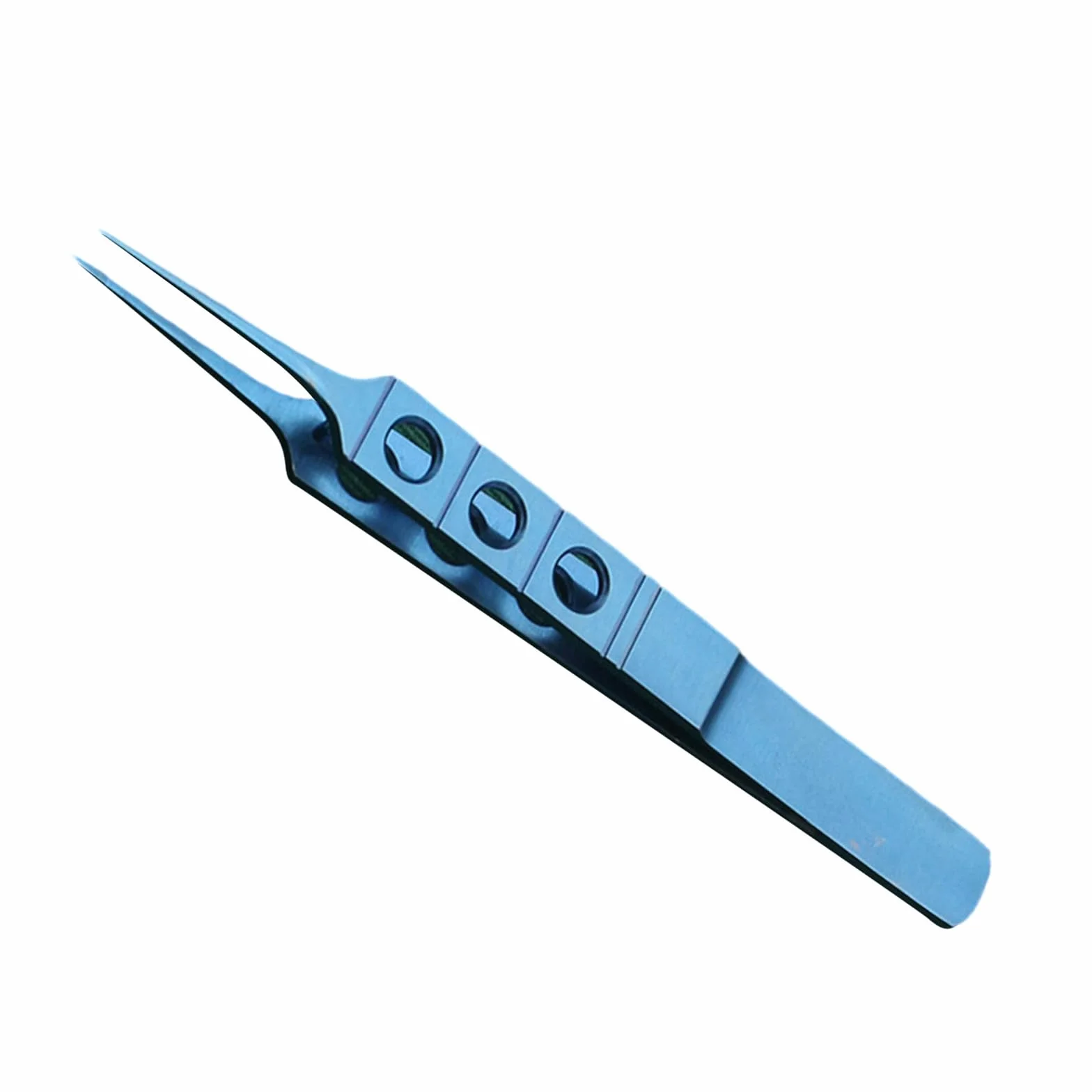 Pinzas para párpados de acero inoxidable 11 cm plataforma de gancho sin dientes quirúrgicas