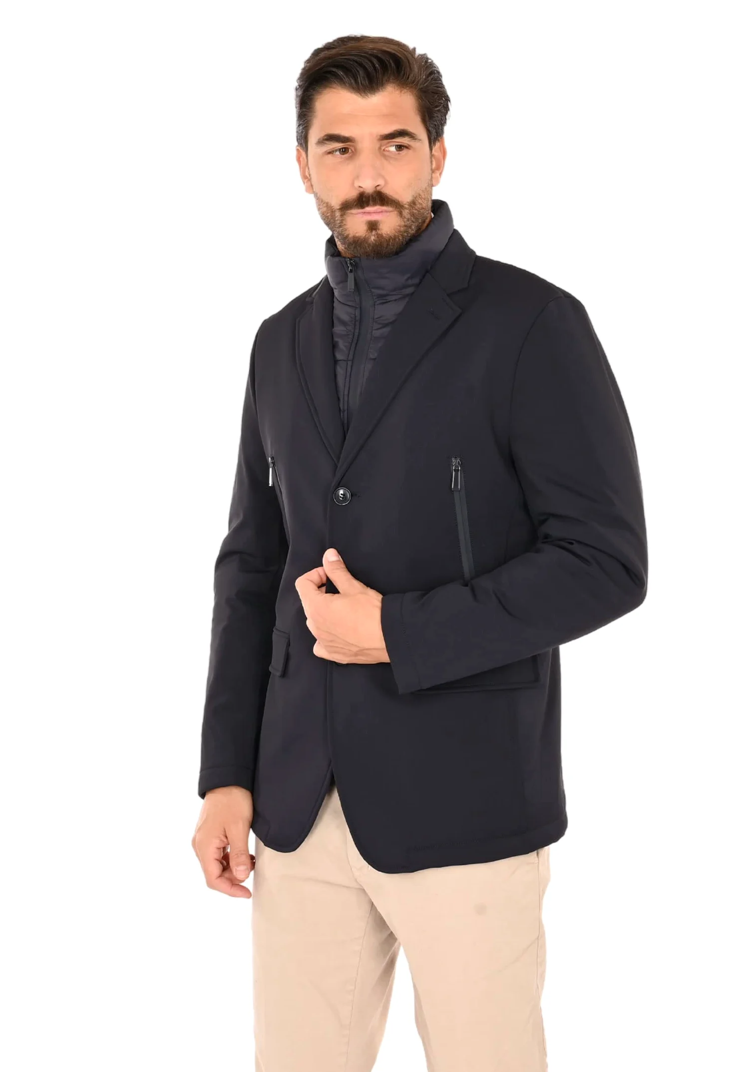 Ciabalù Chaqueta De Invierno Elegante Chaqueta Técnica Acolchada Con Arnés