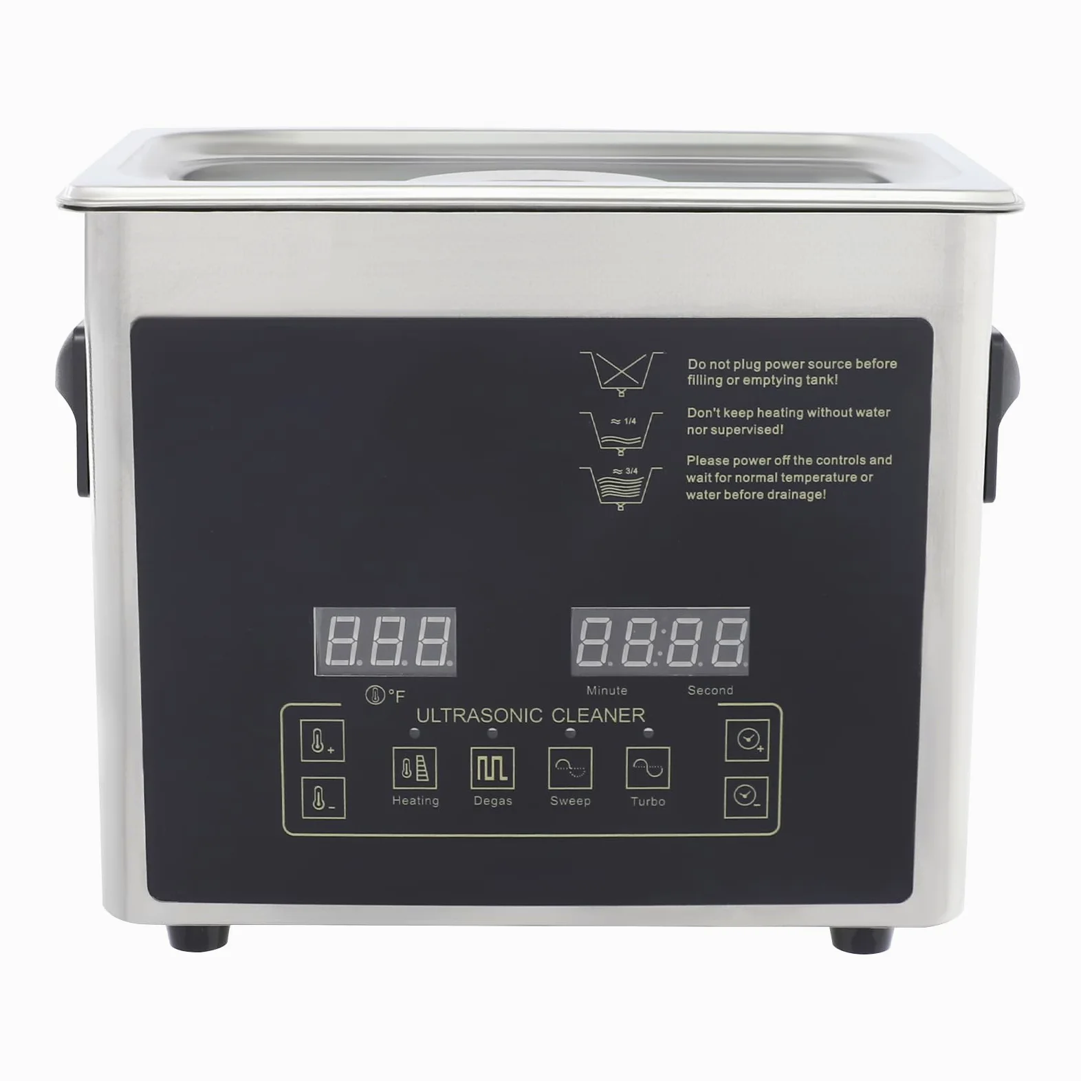 Limpiador ultrasónico de doble frecuencia, 28/40 kHz, 3,2 L, temporizador, acero inoxidable, para laboratorio, gafas, relojes