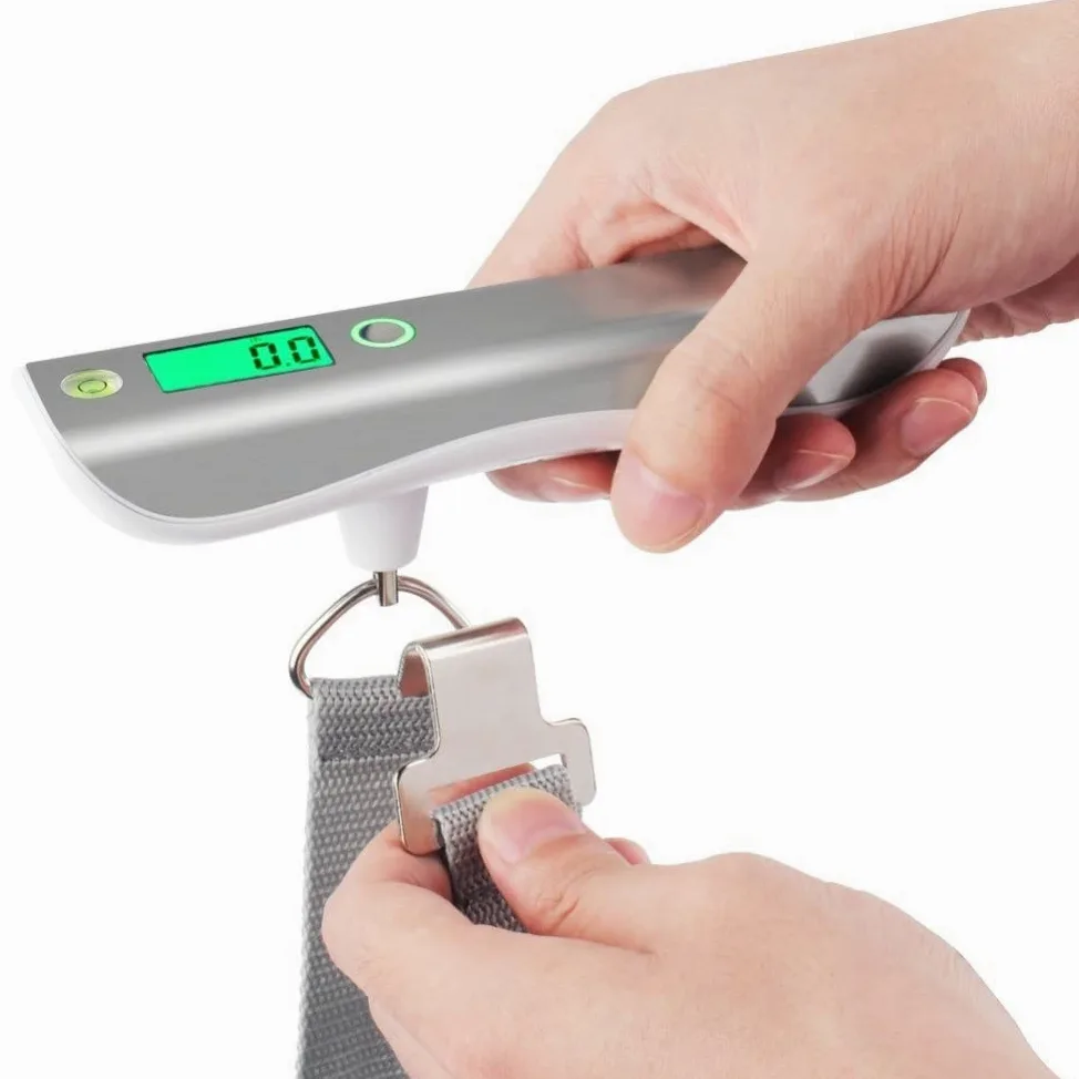 Escala de Equipaje, báscula de Equipaje Digital for la Maleta de viajeros Escala de Peso de Mano 110lb / 50kg