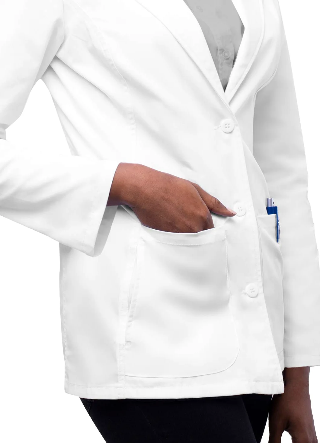 Adar Bata de laboratorio para mujer - Bata de consulta de 71cm a la medida