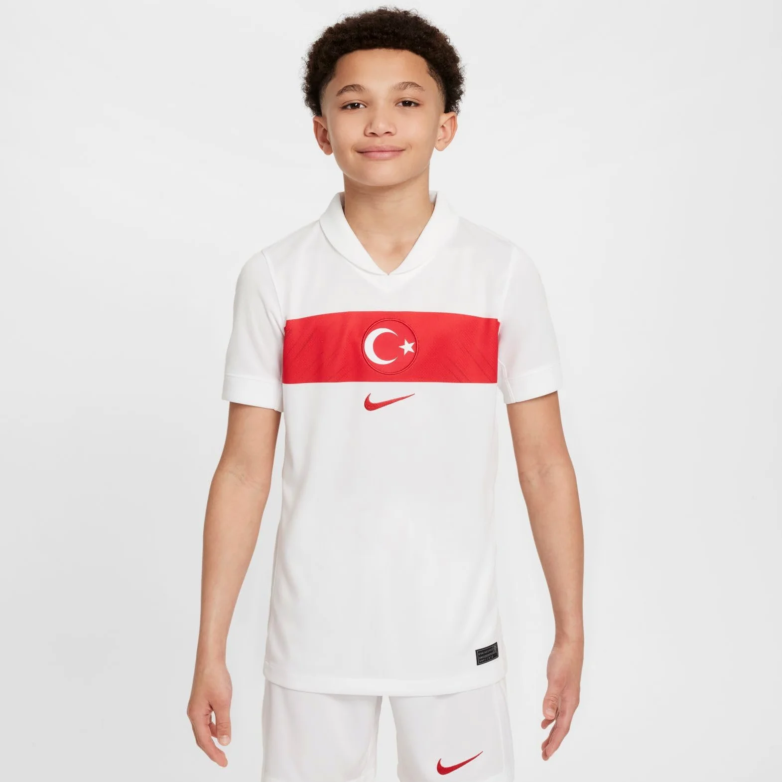 NIKE Primera Equipación Stadium Turquía 2024/25 Camiseta de Fútbol Replica Dri-fit - Niño/A Shirt Unisex niños (Pack de 1)