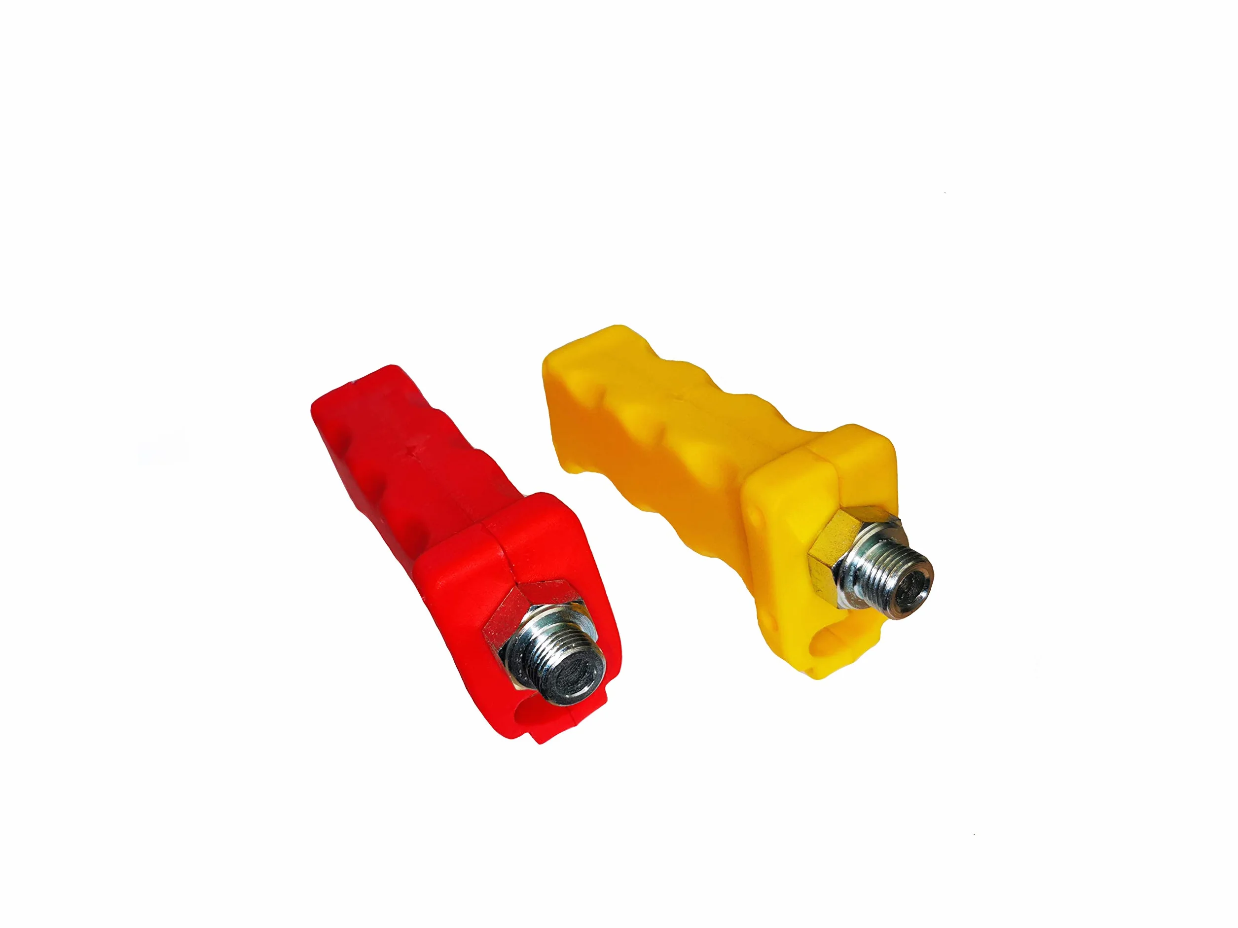 Cabeza de acoplamiento de cúpula M16 x 1,5 rojo y amarillo