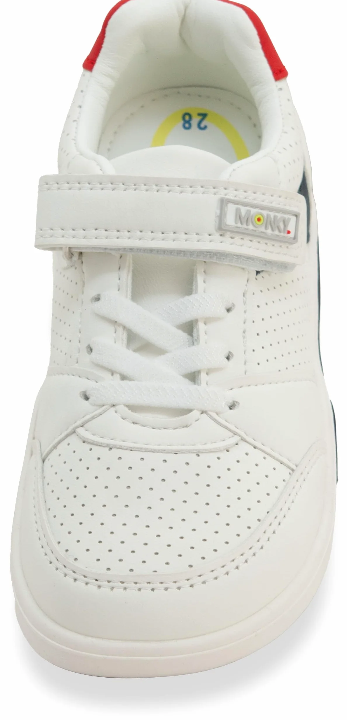 MONKY Zapatillas Barefoot Infantiles con Luces LED – Calzado Respetuoso Cero Drop, Puntera Ancha, Suela Flexible Antideslizante, Piel Sintética, Tallas 25-30