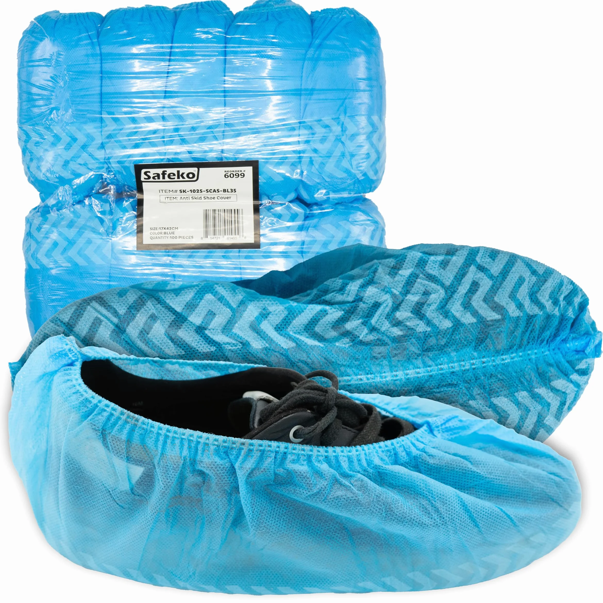 Fundas desechables para botas y zapatos de alta calidad, duraderas, antideslizantes, no tóxicas, reciclables, se adaptan a la mayoría de zapatos, paquete de 100 (50 pares)