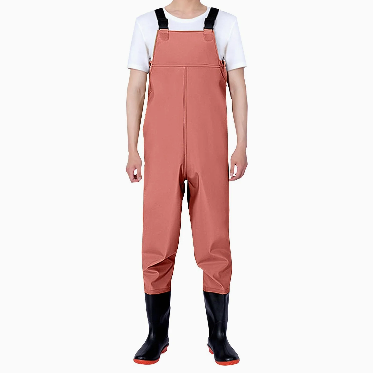 Peto para hombre impermeable, pantalones de trabajo para hombre, mono de exterior, pantalones de lluvia, pantalones de pesca, pantalones de pescador, pantalones de estanque transpirables para botas