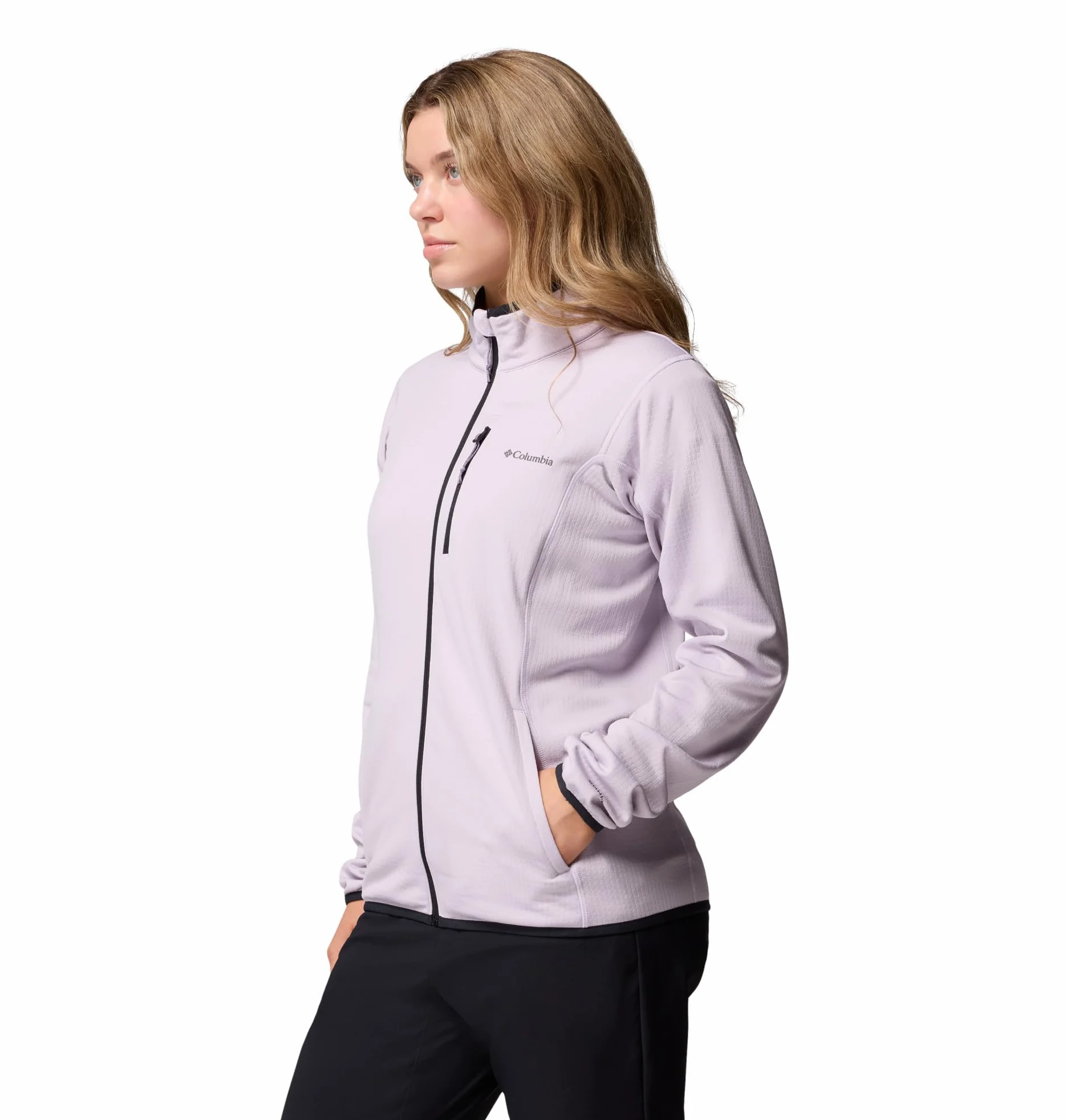 Columbia Essential Hike Grid Fleece Full Zip, Chaqueta De Forro Polar Con Cremallera para Mujer