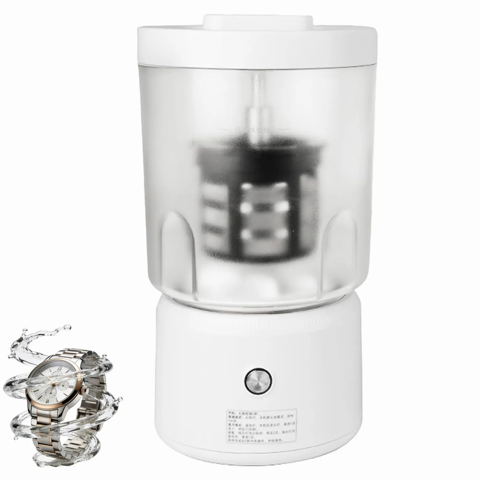 Máquina limpiadora de piezas, limpiador ultrasónico de 25 W con 2 modos, filtro de aceite extraíble, herramienta de reparación de relojes para tornillos, correas, gafas