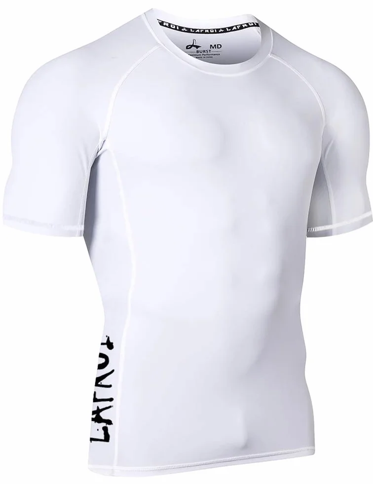LAFROI Camiseta de Compresión Manga Larga Hombre Protección Solar UPF 50+