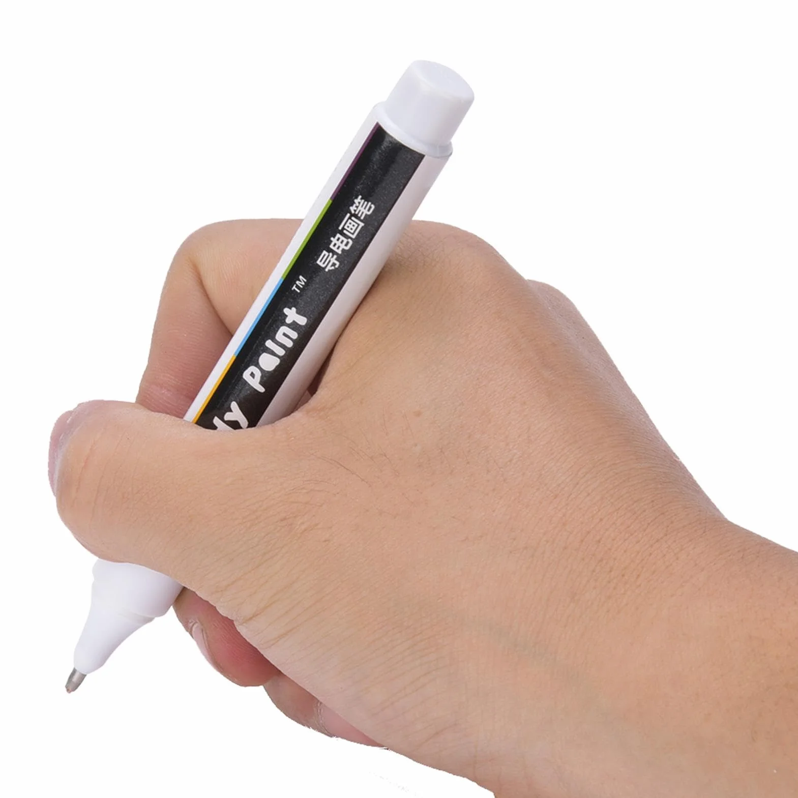 Bolígrafo de tinta conductora electrónica Herramienta de reparación de placas de circuitos con polvo de níquel metálico de alta conductividad