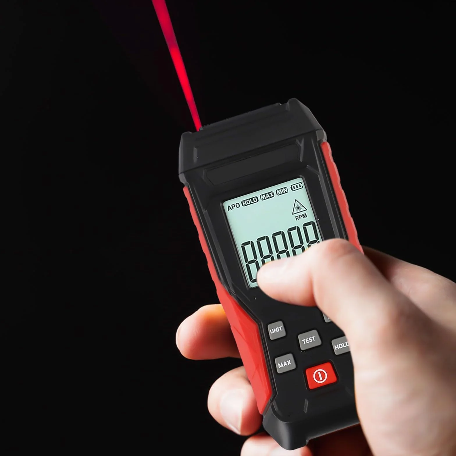 Tacómetro digital TA500A sin contacto 3-100000 RPM retroiluminación LED