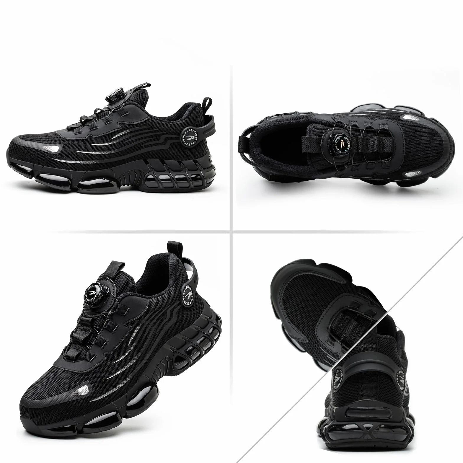 Zapatos de Seguridad con Puntera de Acero Antideslizantes Ligeros 36-46 EU