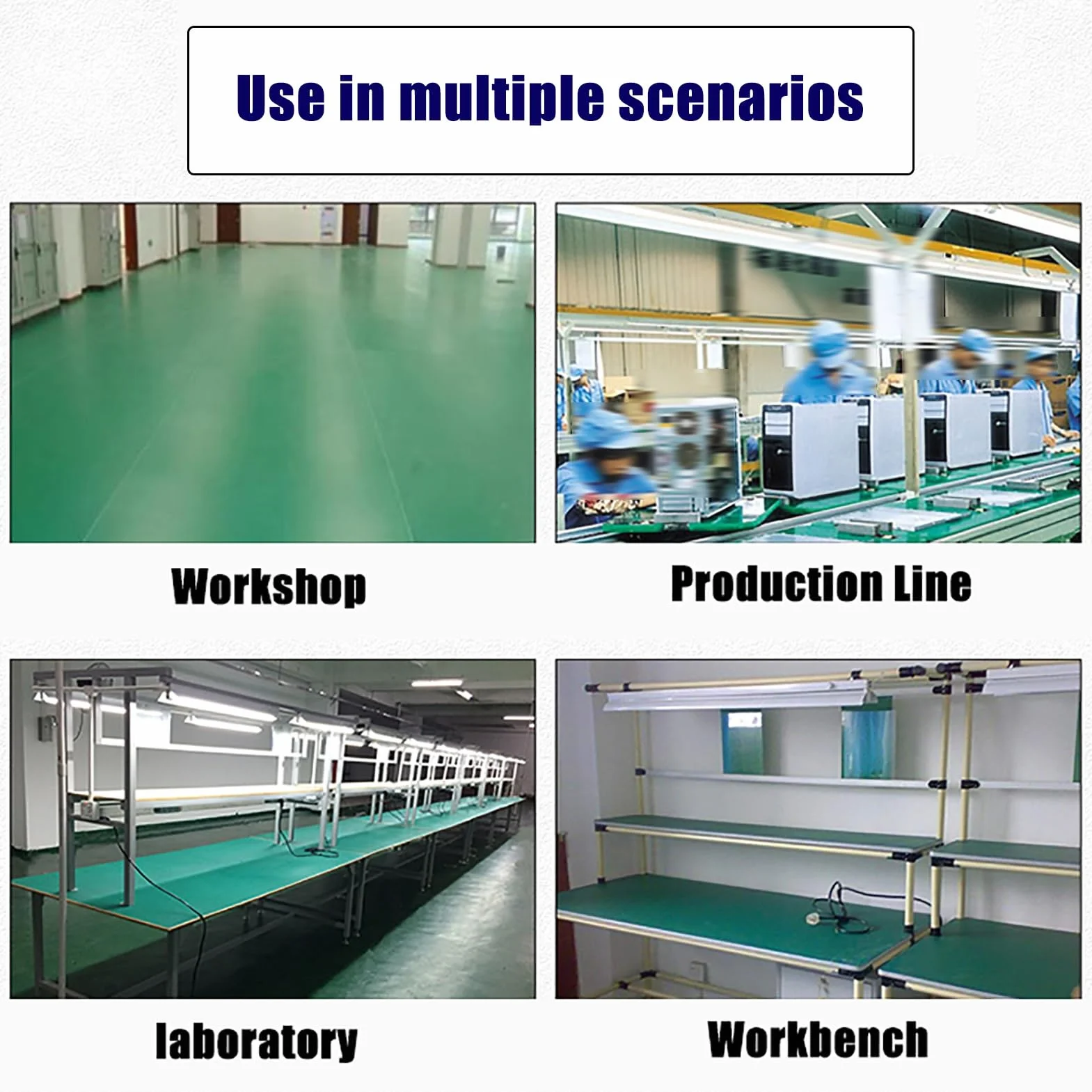 Alfombrilla antiestática de goma PVC 2mm 50x60cm para banco de trabajo reparación electrónica soldadura