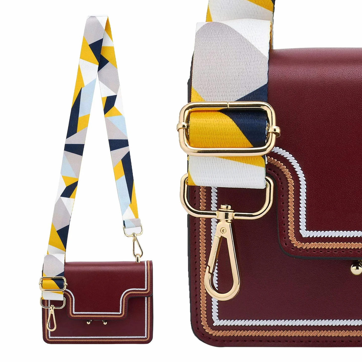 ZOOEASS Correa ancha ajustable de repuesto para bolso de lona Crossbody
