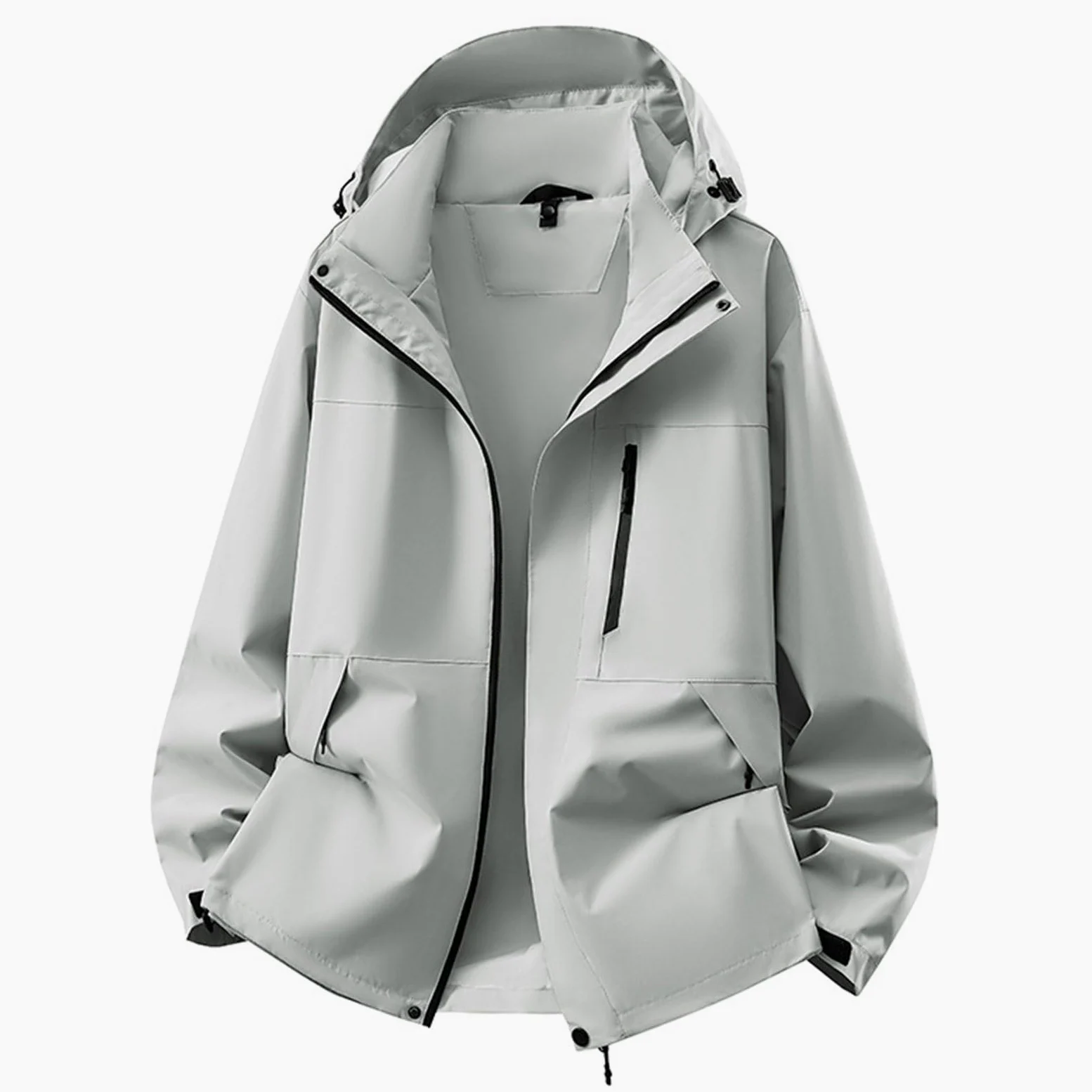 Chubasquero para mujer, impermeable, transpirable, ligero, con capucha, chubasquero para senderismo, chaqueta para exteriores, cortavientos, trekking, chaqueta deportiva Softshell, cómoda chaqueta